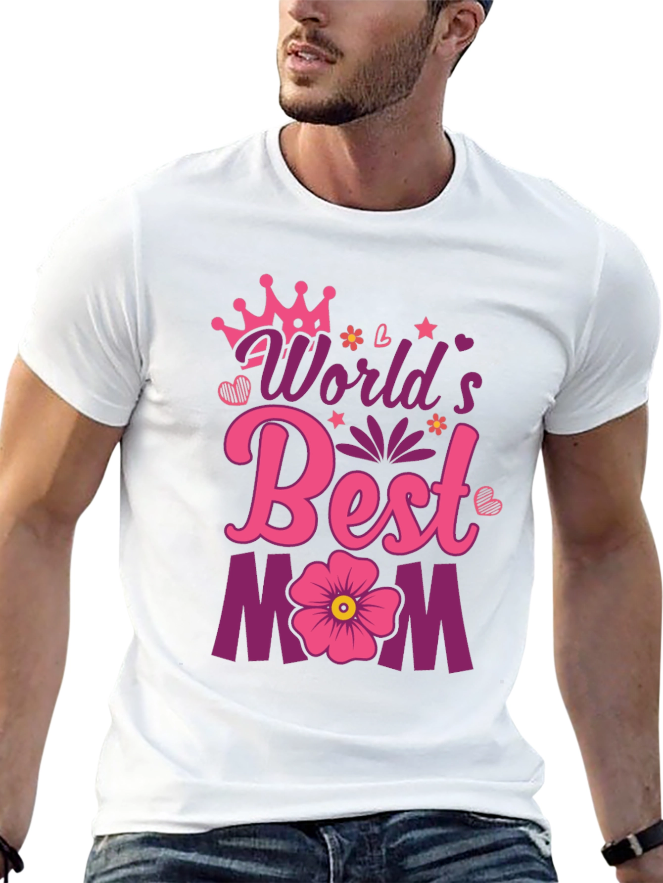 Worlds Best Mom T-Shirt: Cute Mothers Day Gift