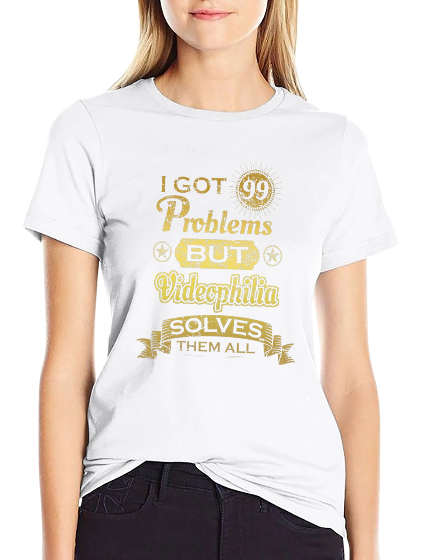 Funny Videophilia Solves Graphic T-Shirt