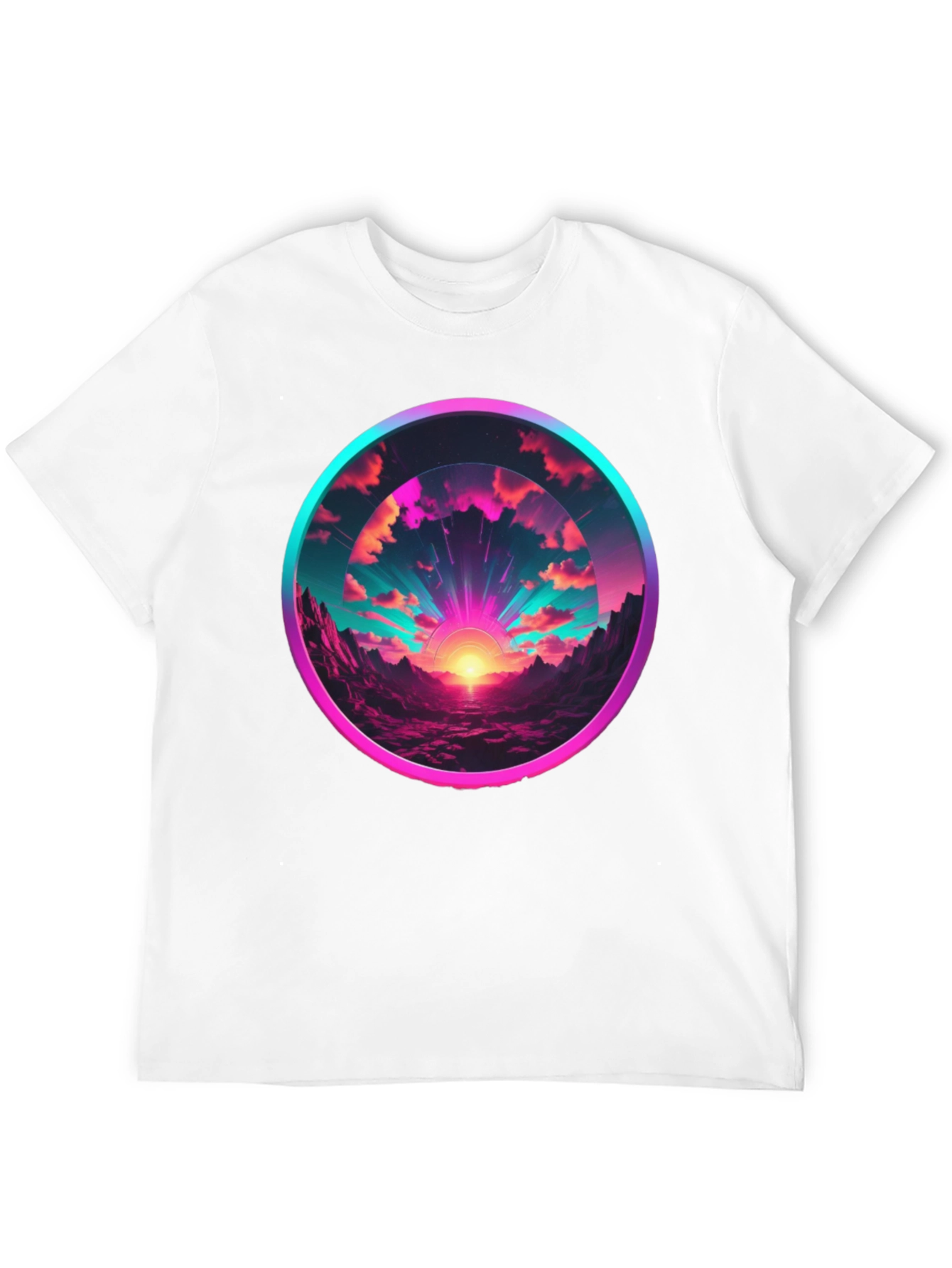 Vaporwave Sunset Graphic Tee