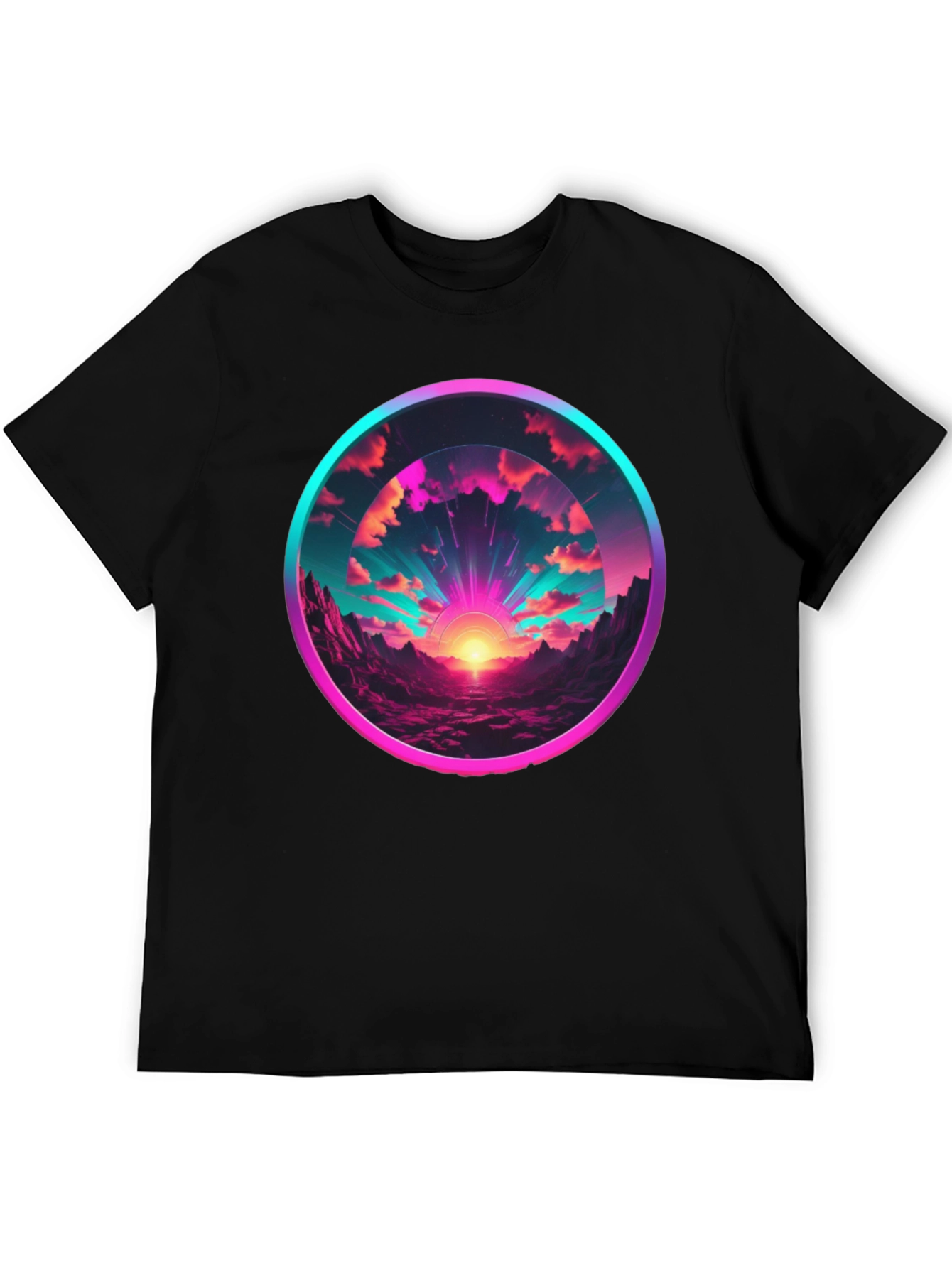 Vaporwave Sunset Graphic Tee