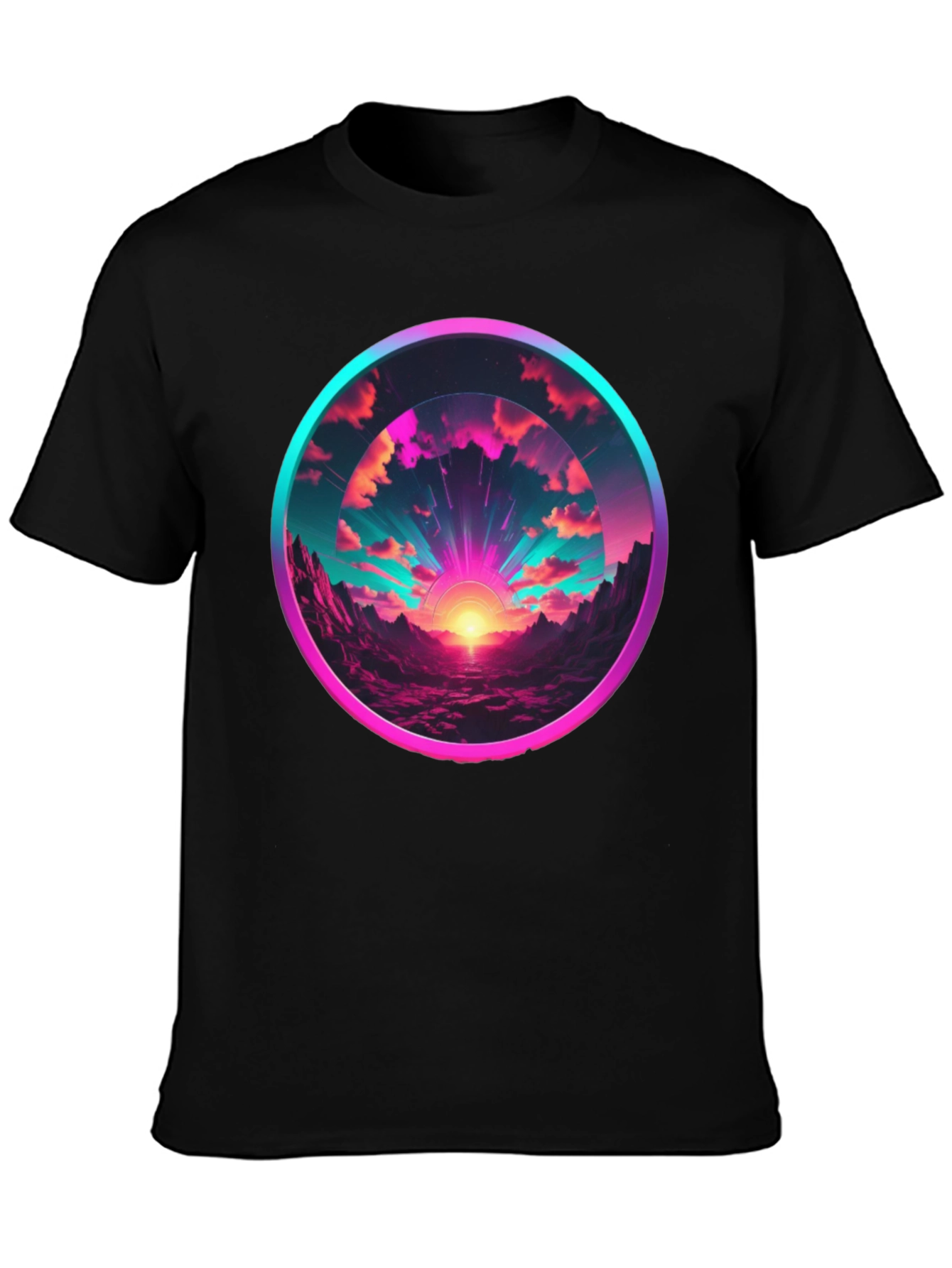 Vaporwave Sunset Graphic Tee
