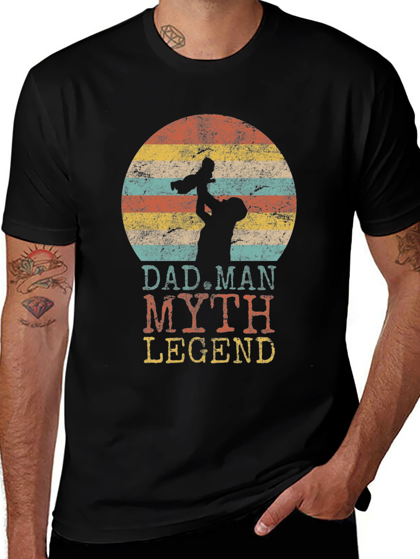 Dad Man Myth Legend Graphic Tee
