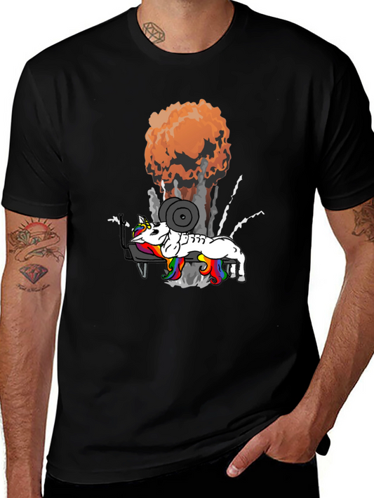 Unicorn Lifting Weights T-Shirt