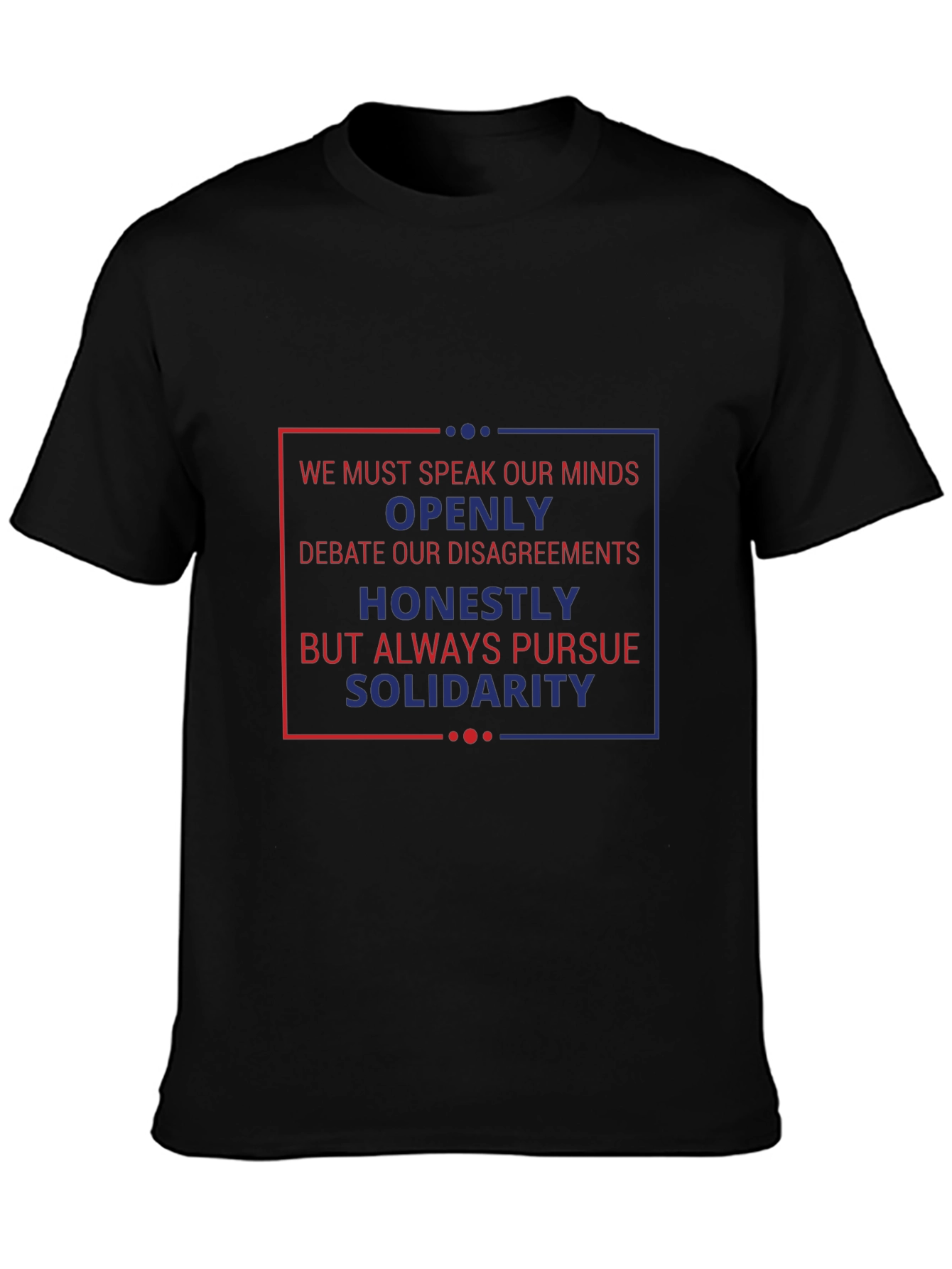 Speak Your Mind Graphic Tee - Black