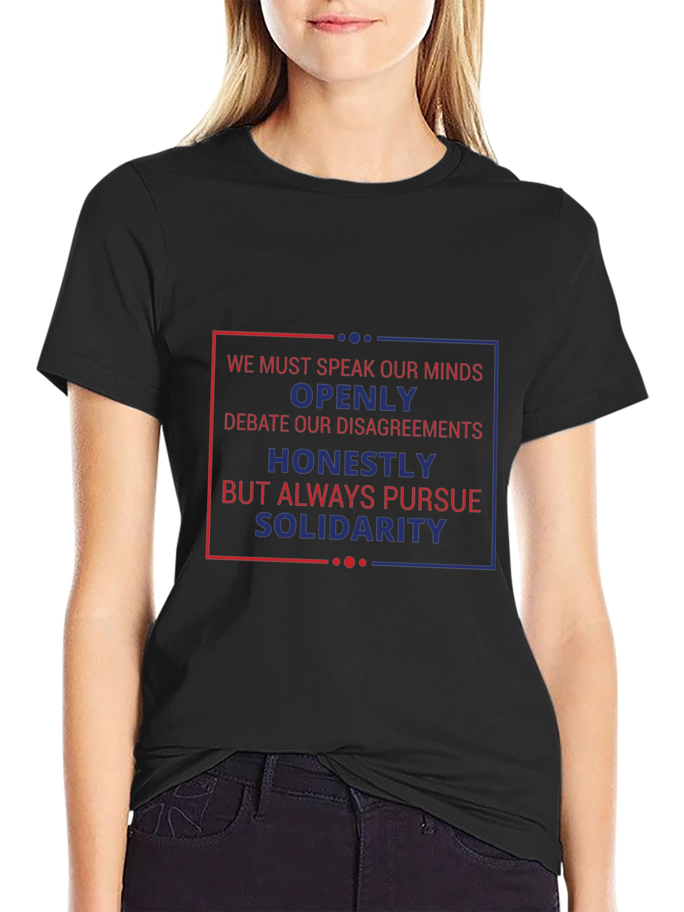 Speak Your Mind Graphic Tee - Black