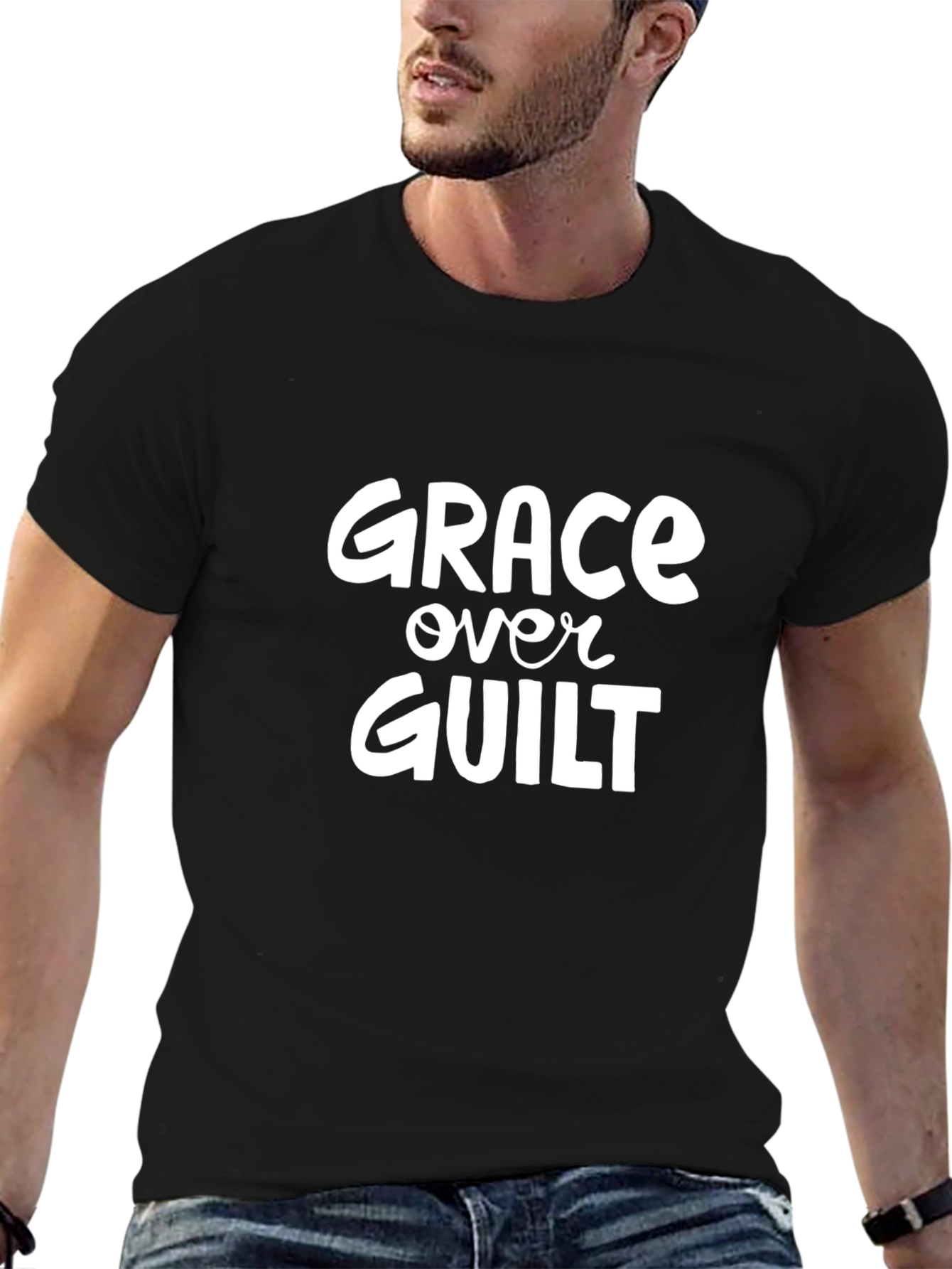 Grace Over Guilt Graphic Tee - Black