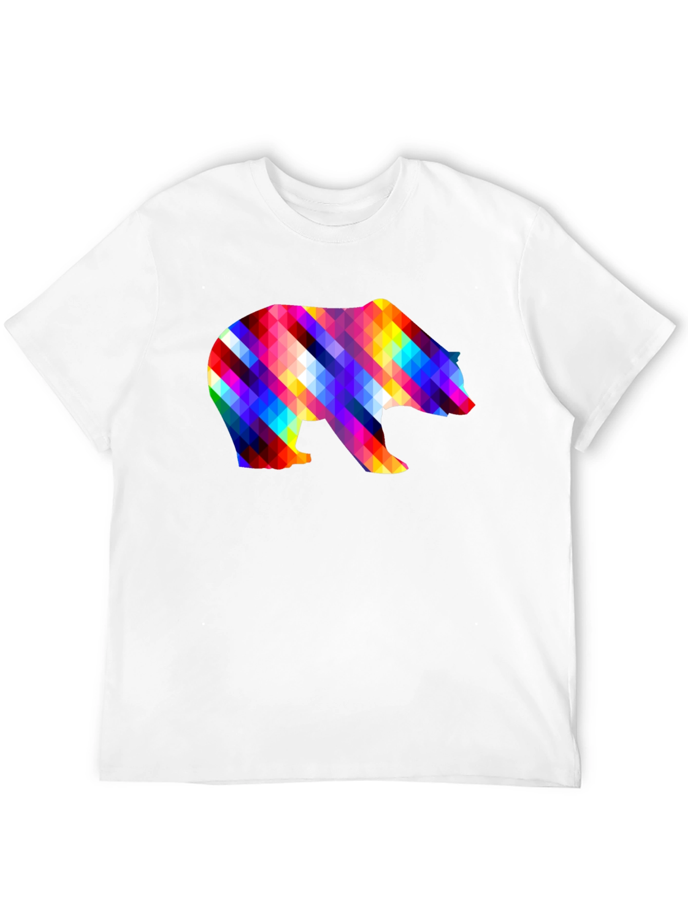 Colorful Geometric Bear T-Shirt