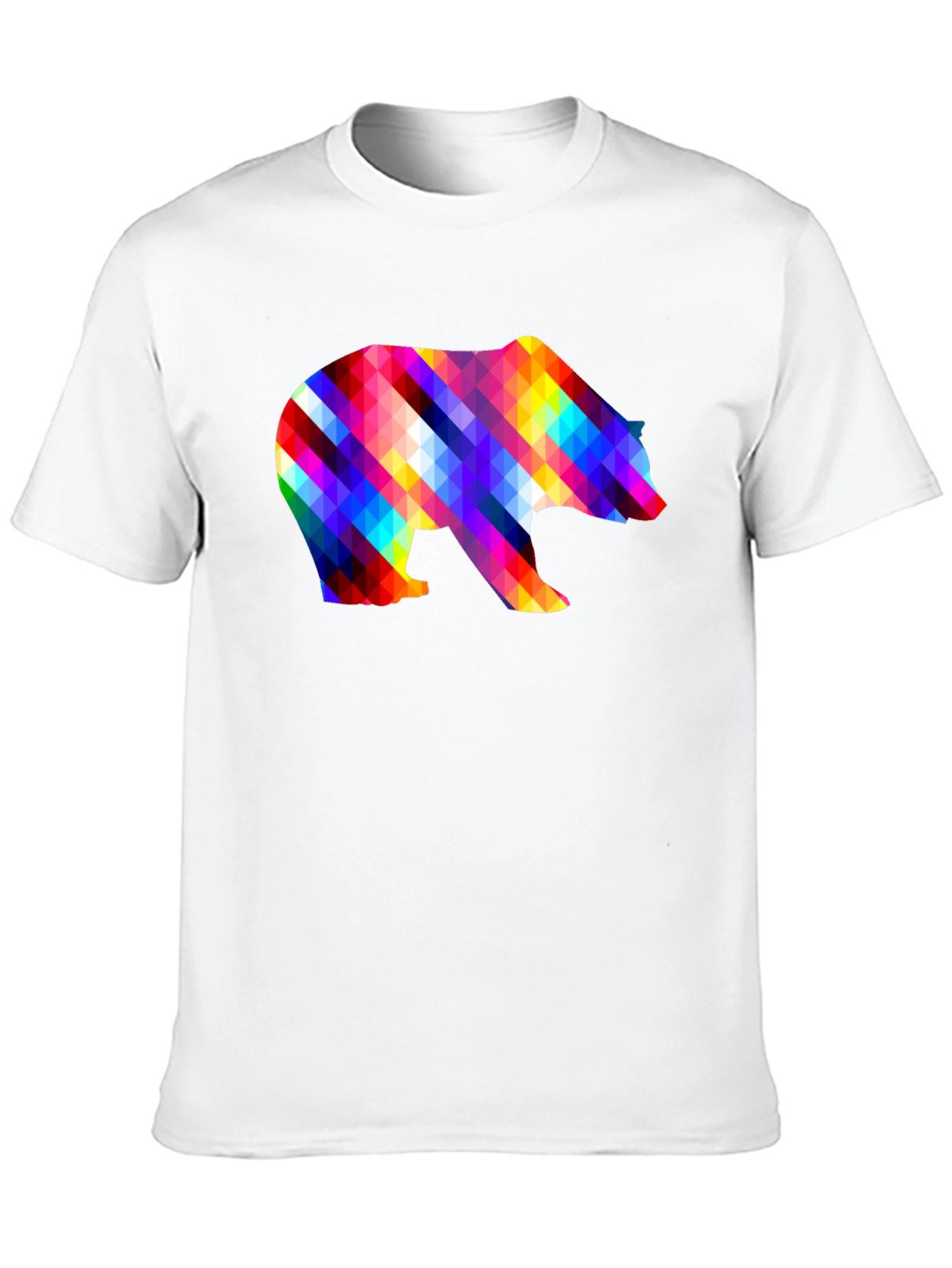 Colorful Geometric Bear T-Shirt