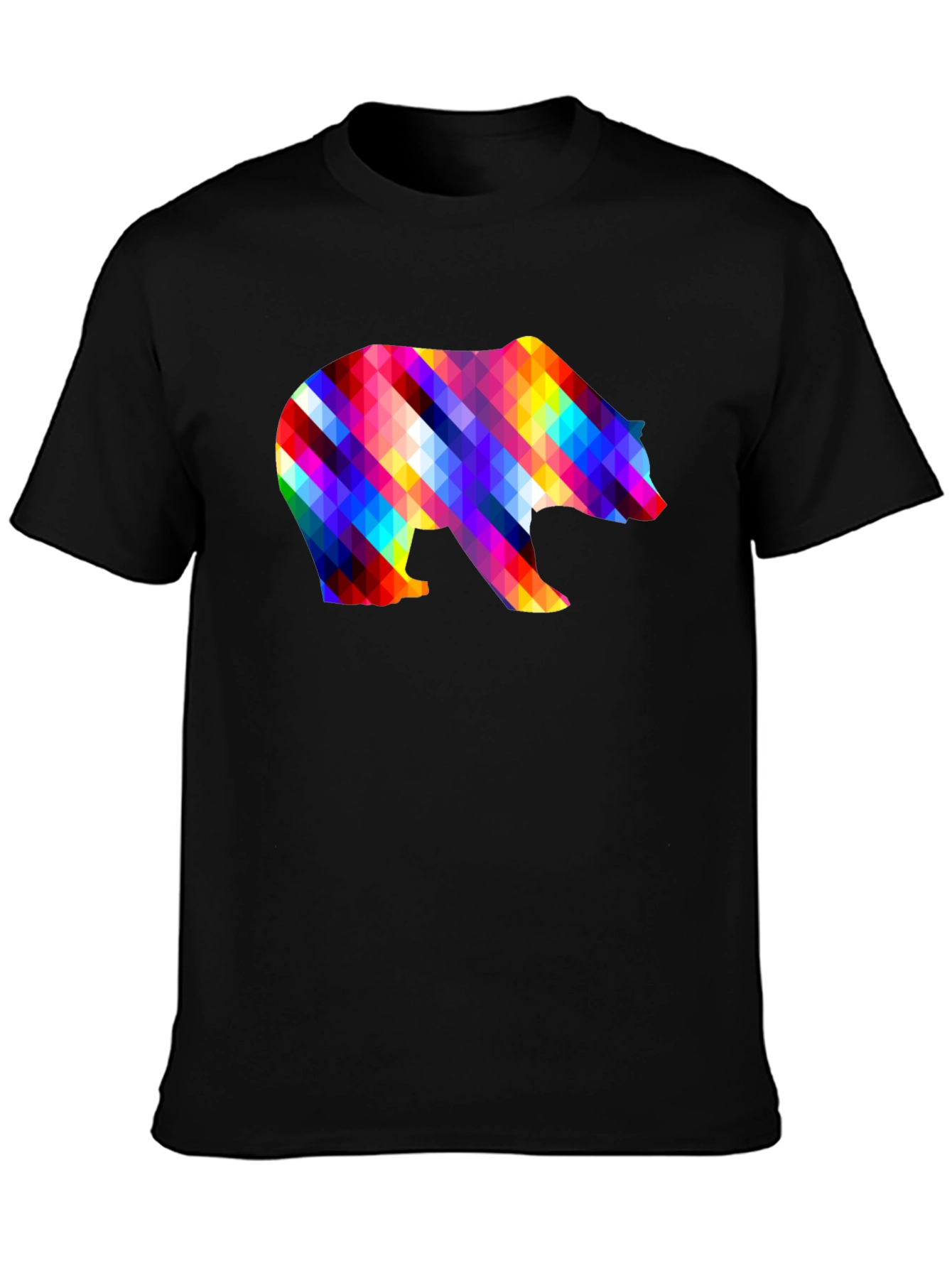 Colorful Geometric Bear T-Shirt