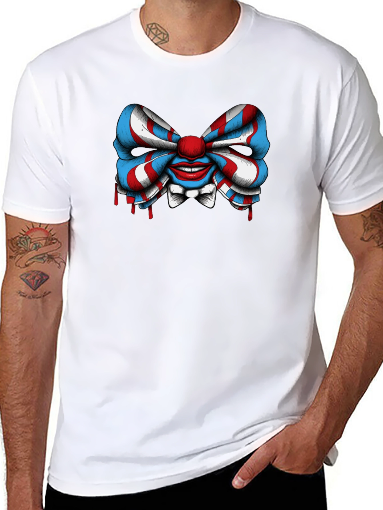 Clown Bowtie Graphic Tee