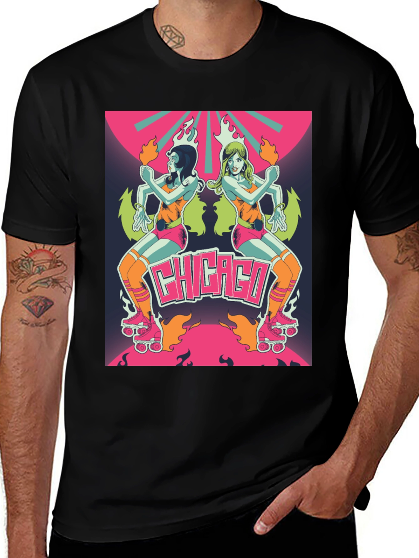 Retro Chicago Roller Derby Tee