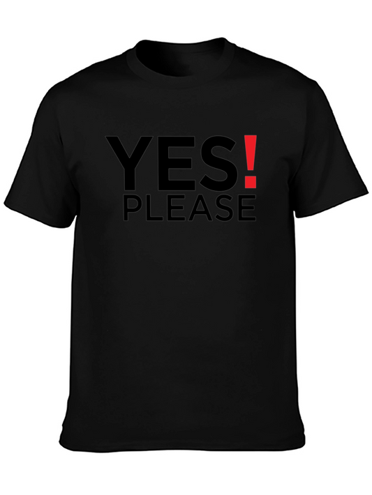 Yes Please! Black Graphic Tee
