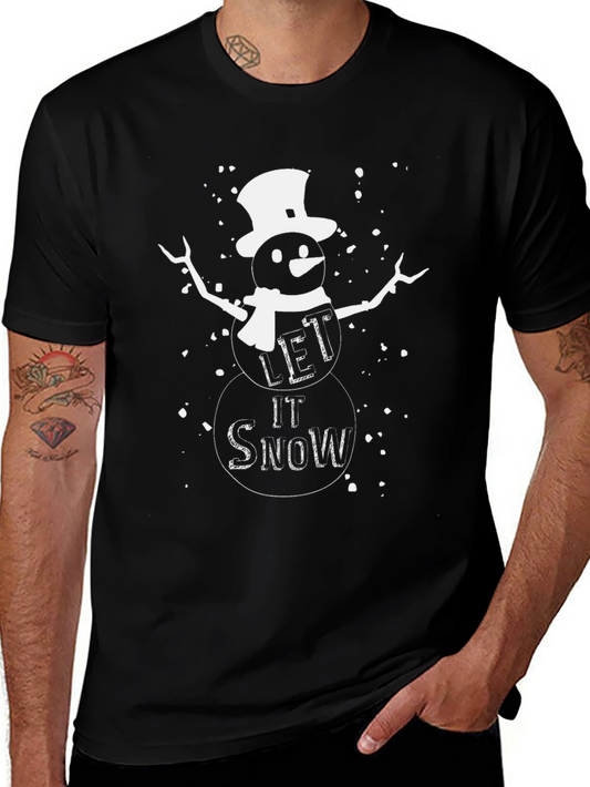 Let It Snow T-Shirt - Winter Holiday Graphic Tee
