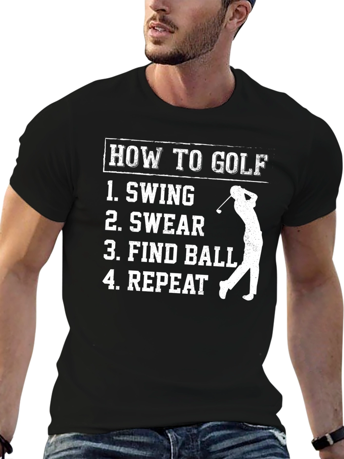 How to Golf Funny Graphic T-Shirt