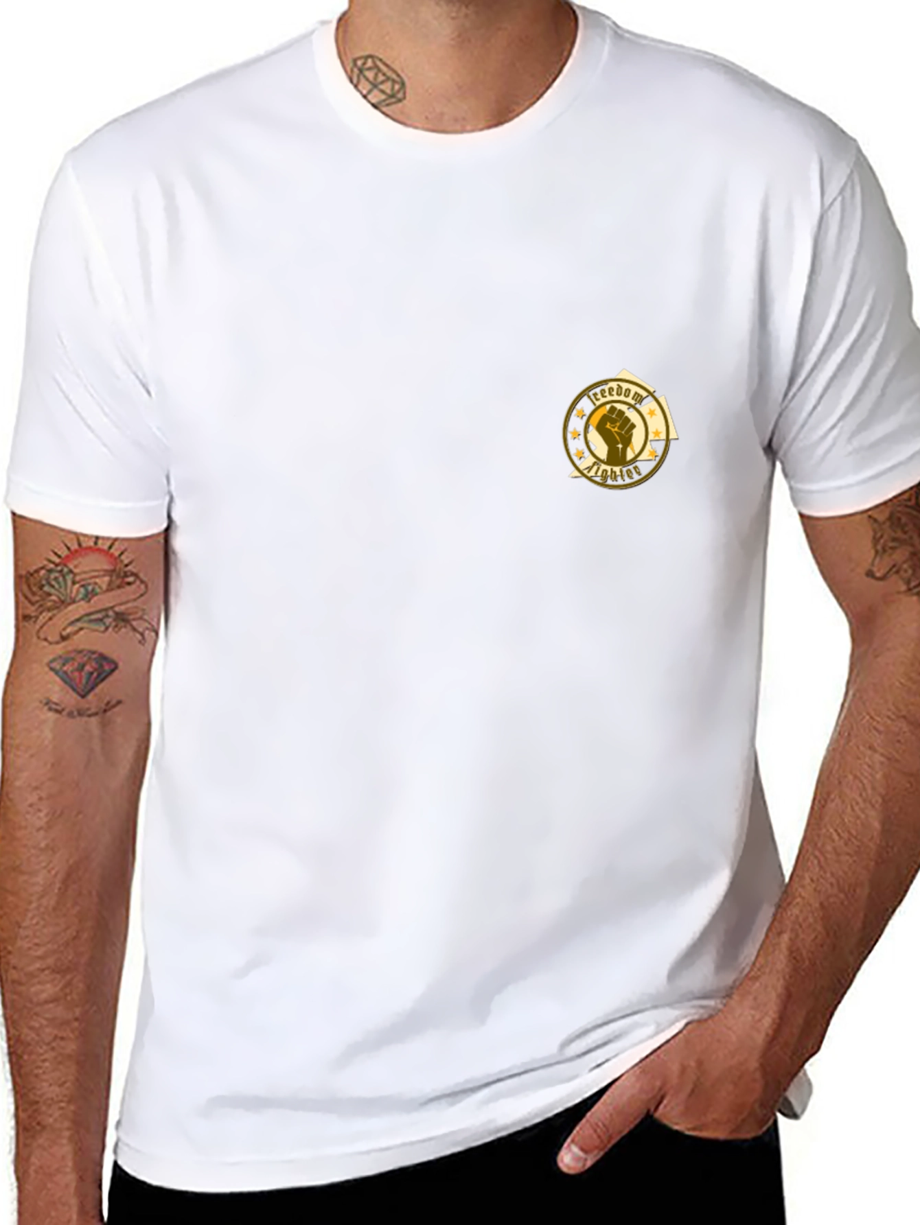 Freedom Fighter Graphic Tee - Black