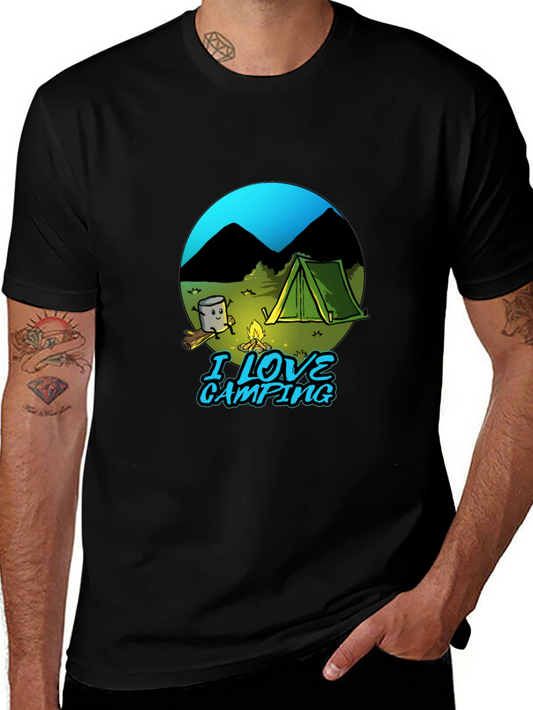 I Love Camping Graphic Tee - Marshmallow by the Fire!