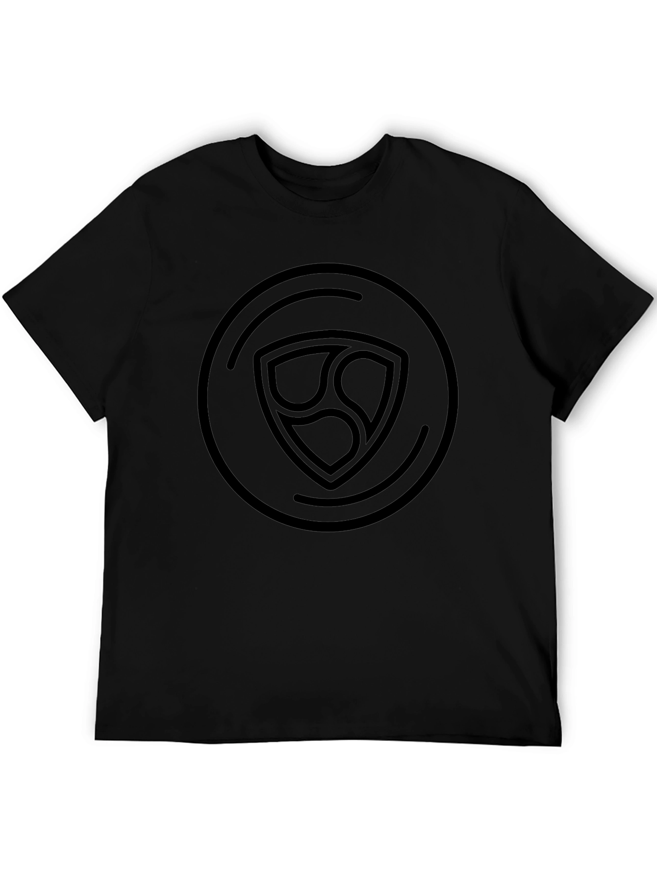 Black NEM Logo Graphic Tee - Crypto Fashion