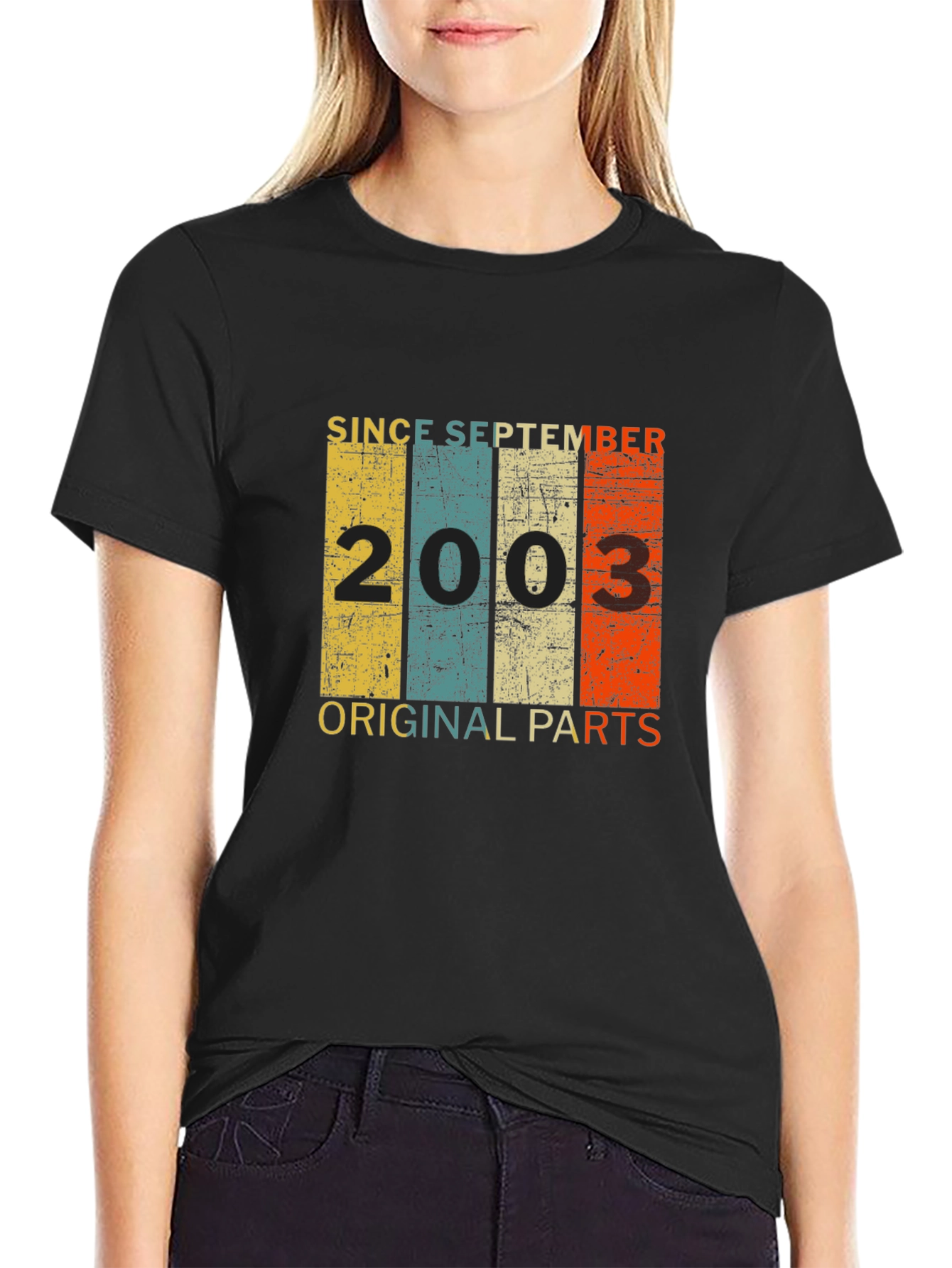 Since September 2003 T-Shirt Original Parts Birthday Gift