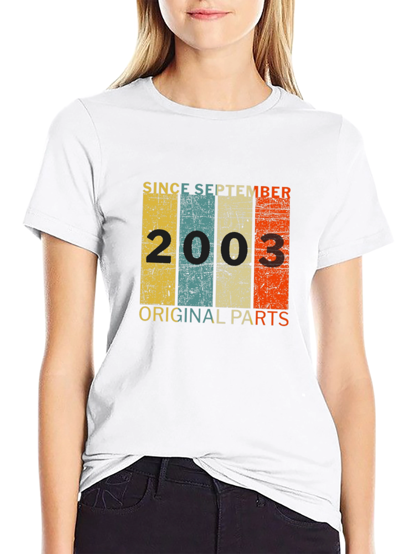 Since September 2003 T-Shirt Original Parts Birthday Gift