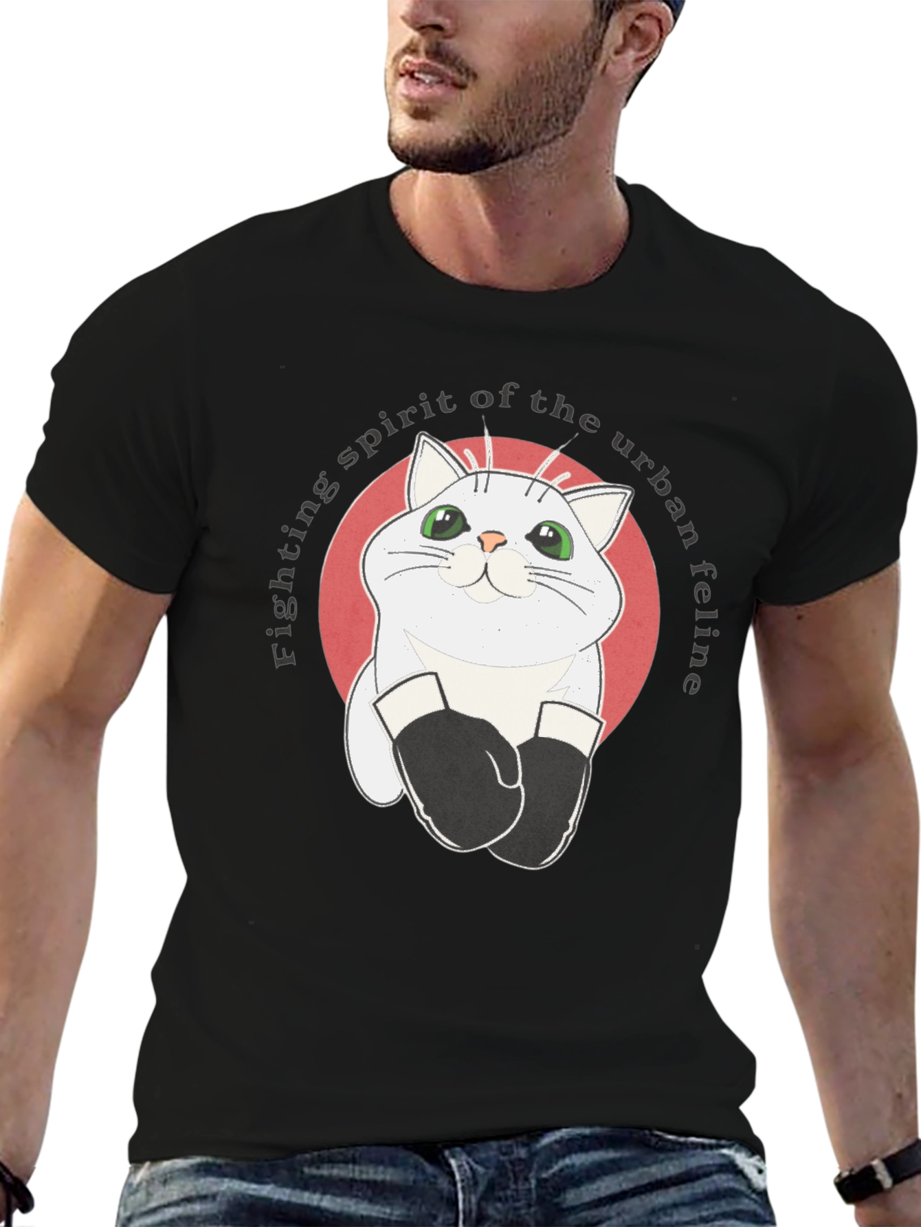 Urban Feline Boxer T-Shirt
