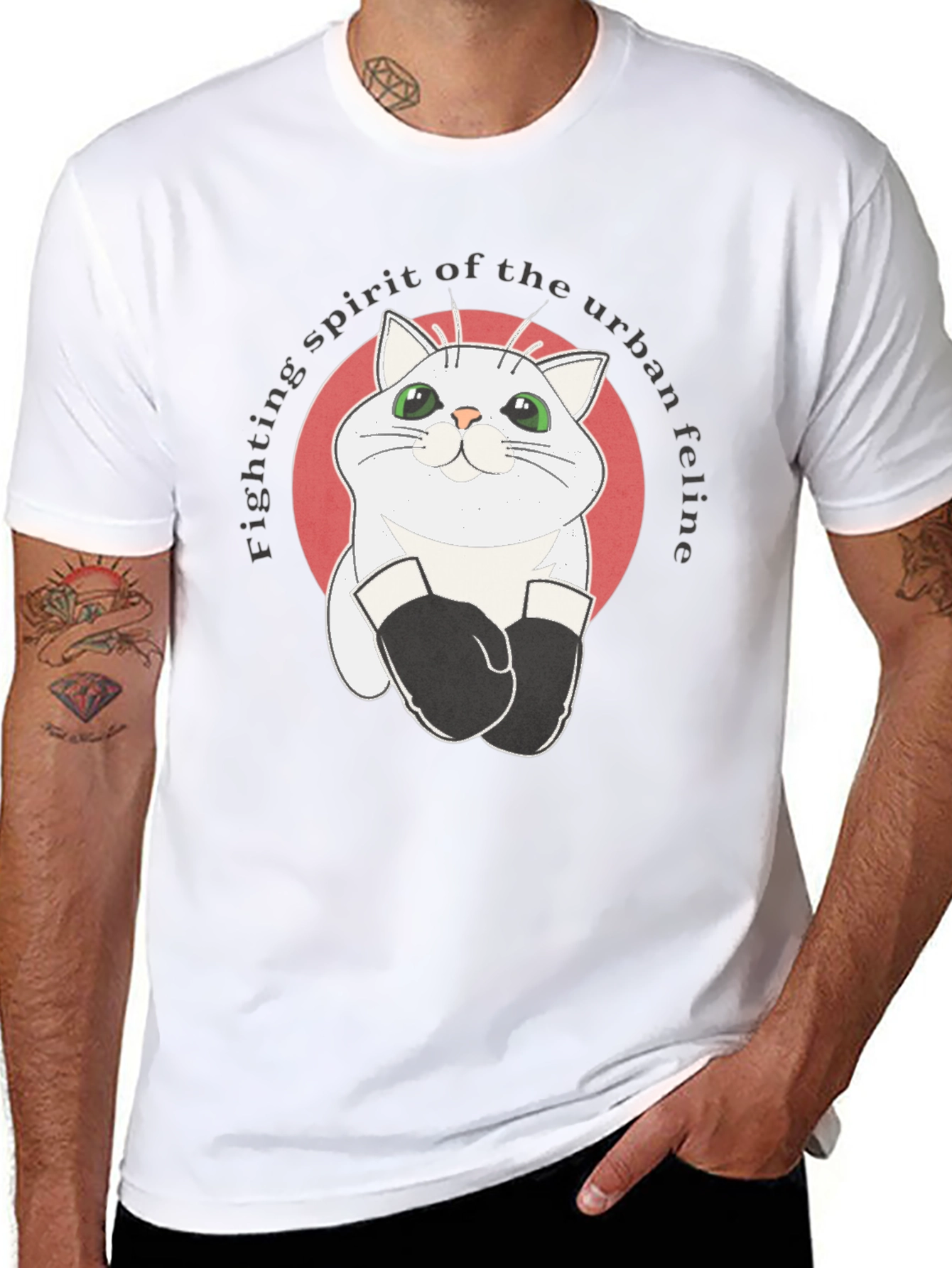 Urban Feline Boxer T-Shirt