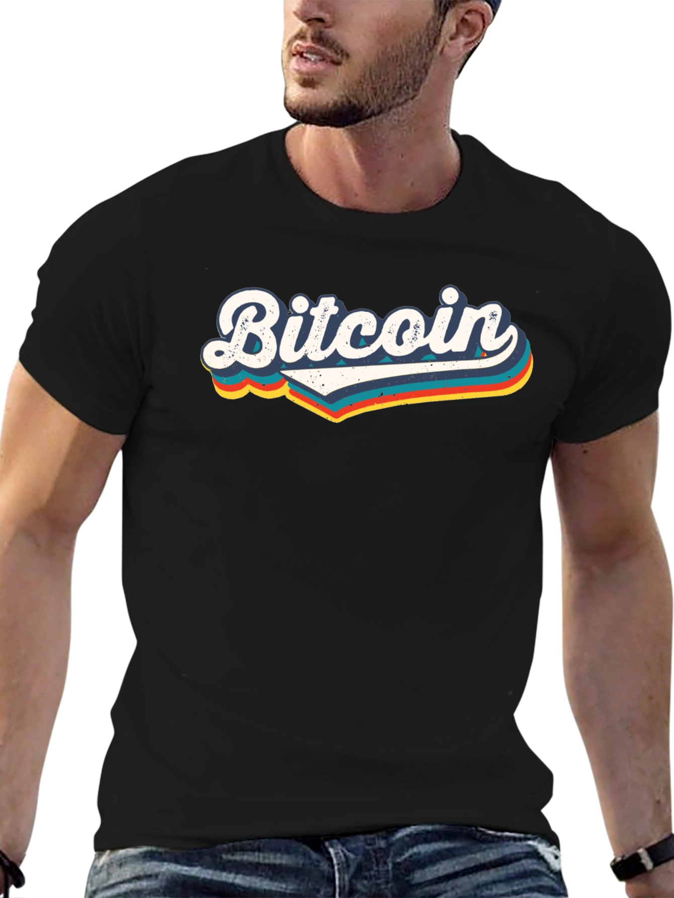 Retro Bitcoin Graphic Tee - Classic Crypto Style