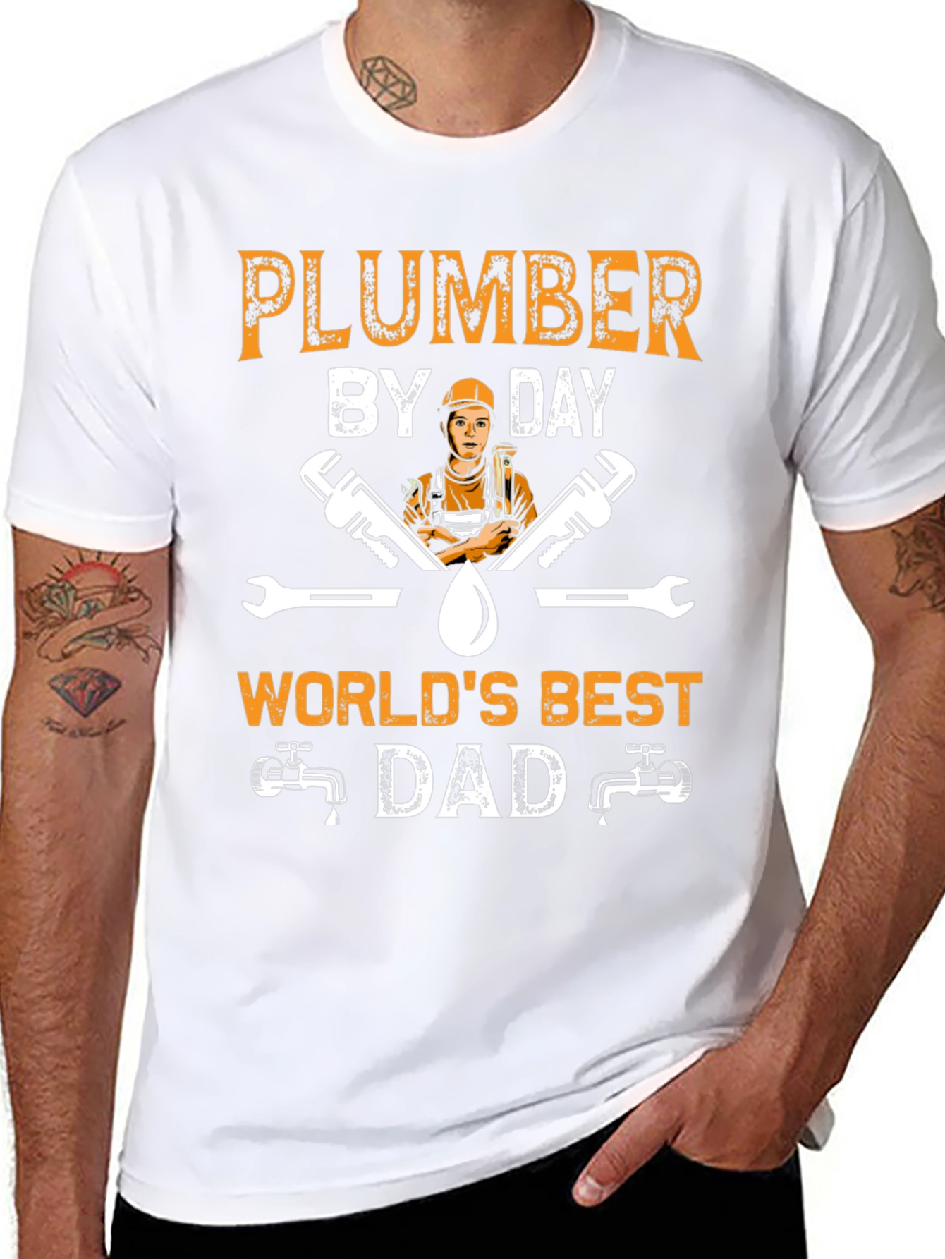 Plumber Dad T-Shirt - Worlds Best Dad