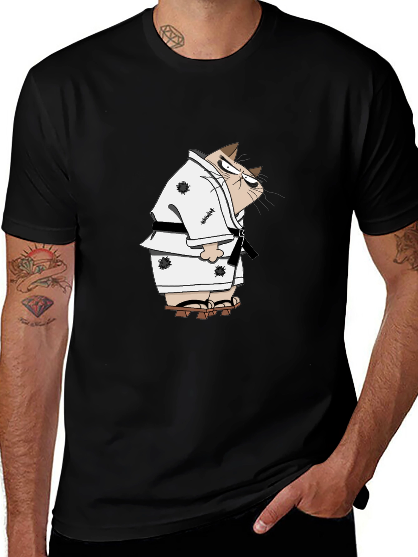 Karate Cat T-Shirt - Martial Arts Funny Tee
