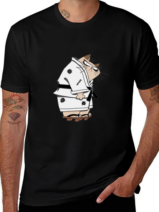 Karate Cat T-Shirt - Martial Arts Funny Tee