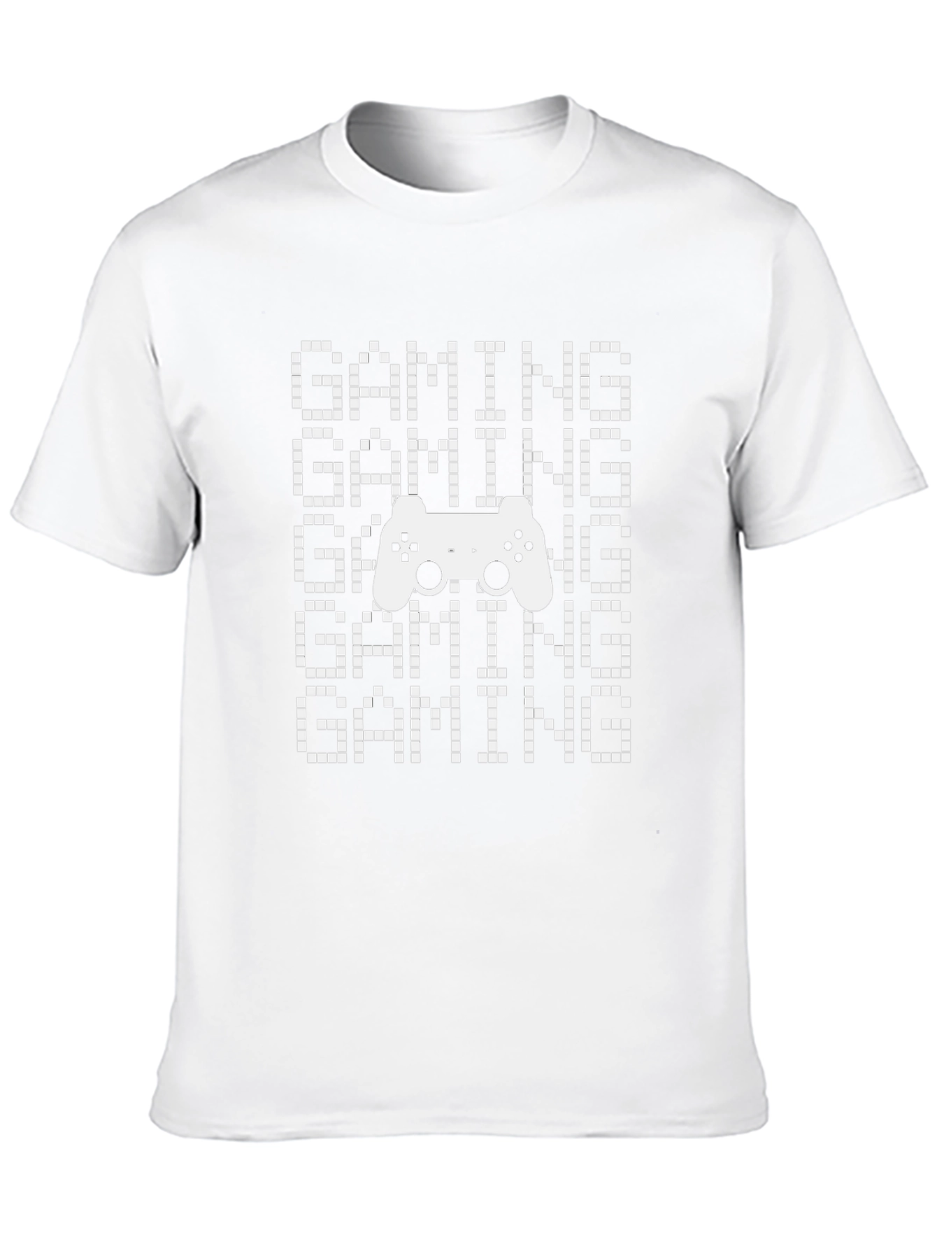 Gaming Controller Pixel Art Black T-Shirt