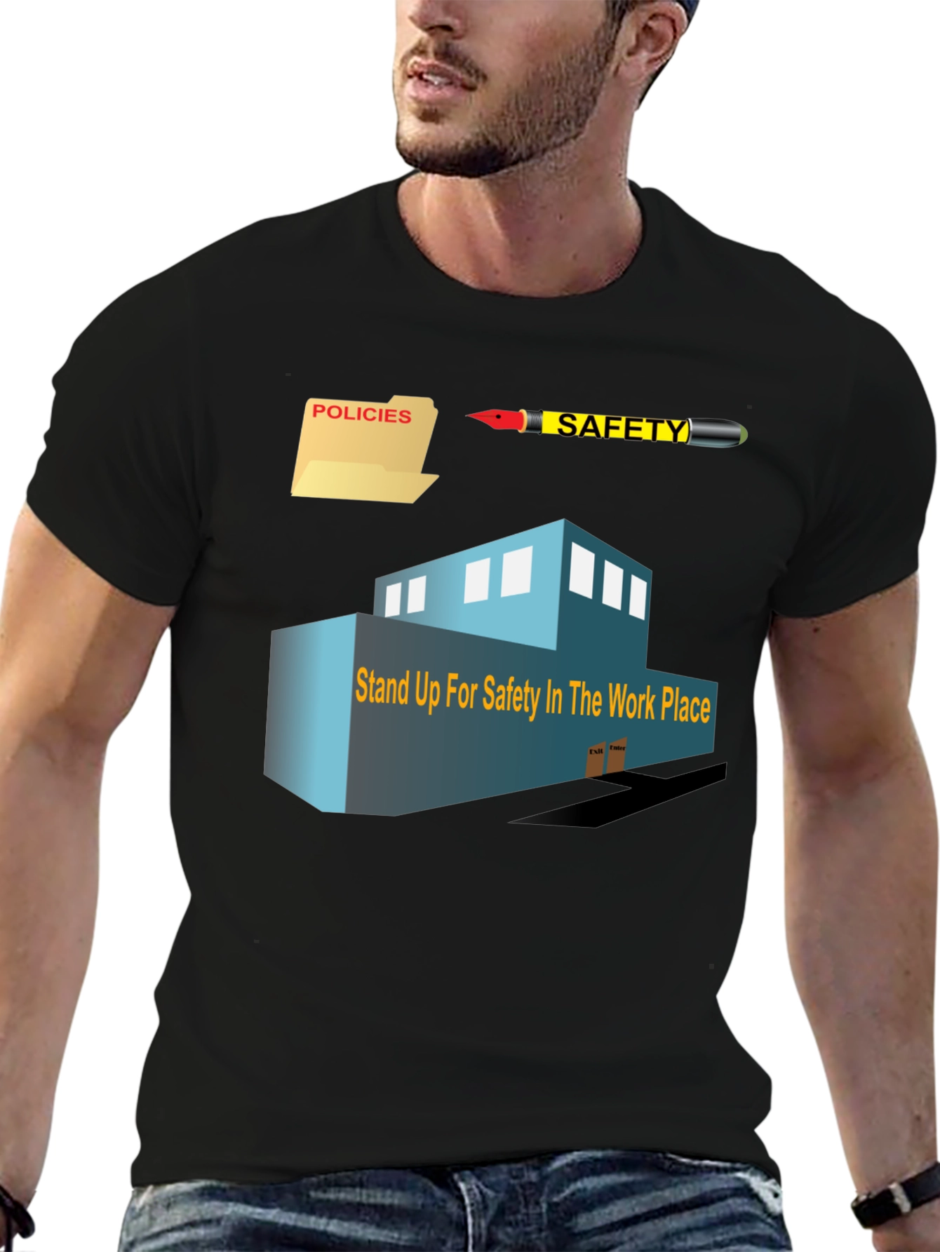 Safety in the Workplace Graphic T-Shirt