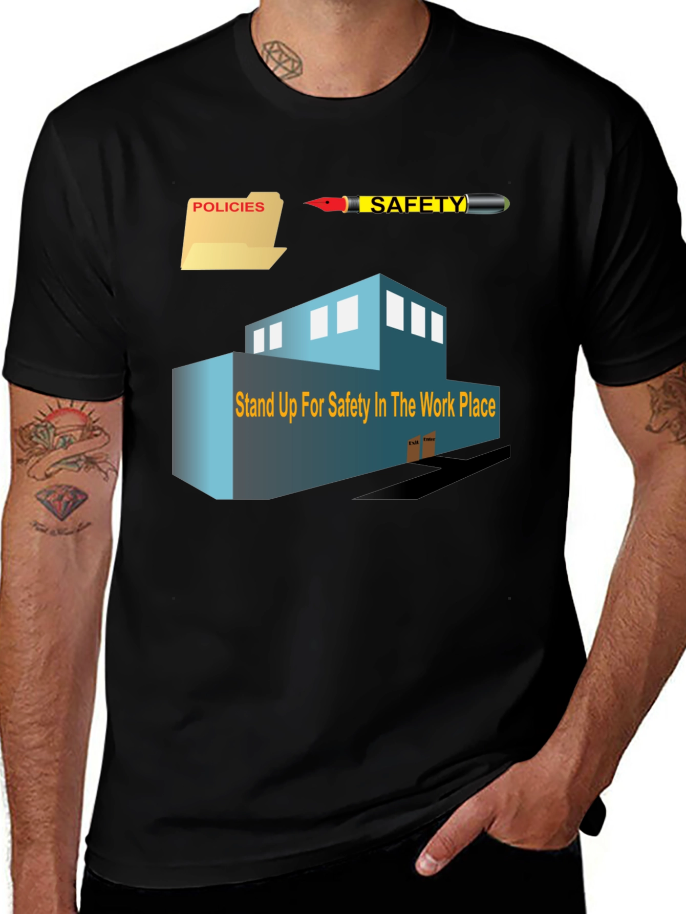 Safety in the Workplace Graphic T-Shirt