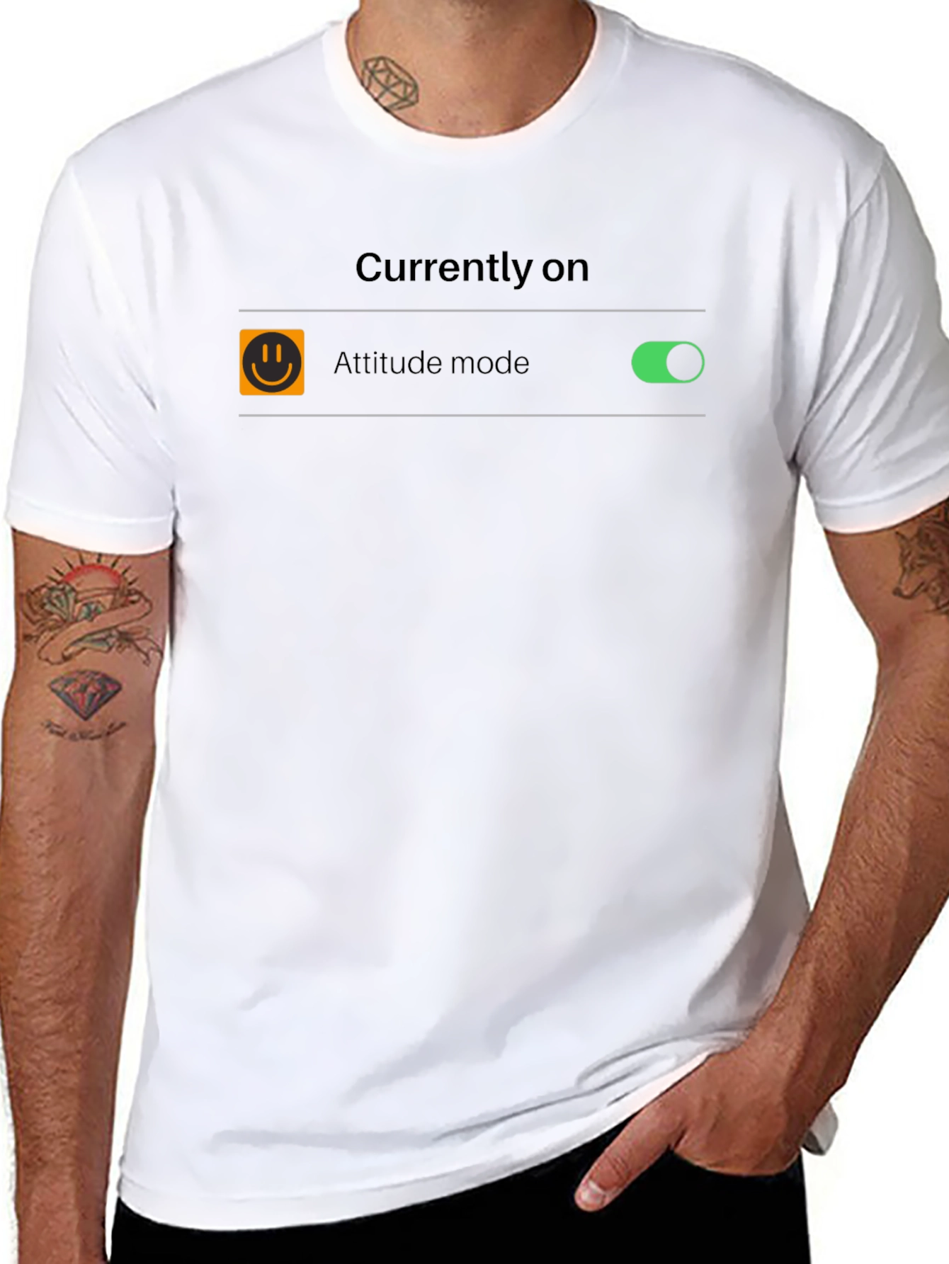 Attitude Mode On T-Shirt - Funny Graphic Tee