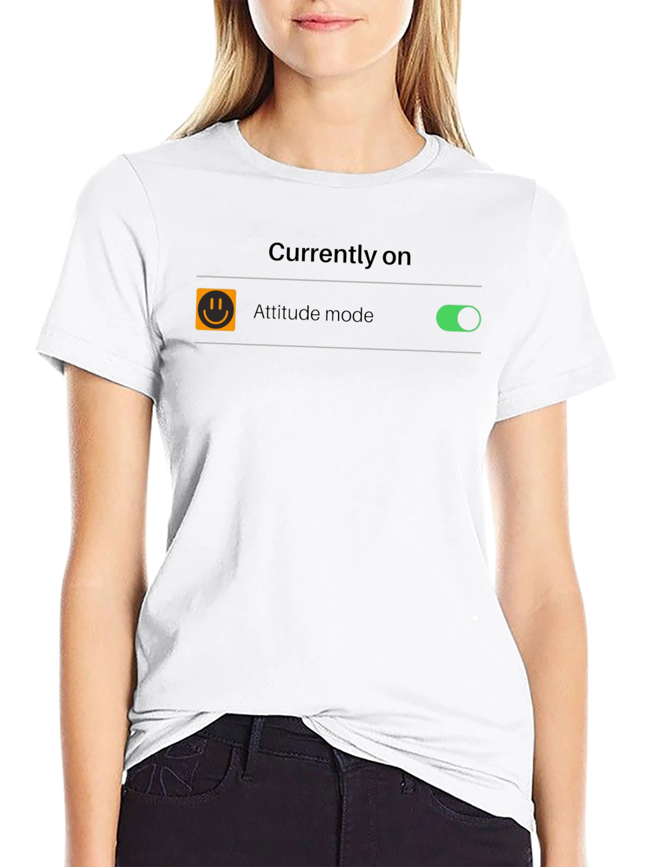 Attitude Mode On T-Shirt - Funny Graphic Tee
