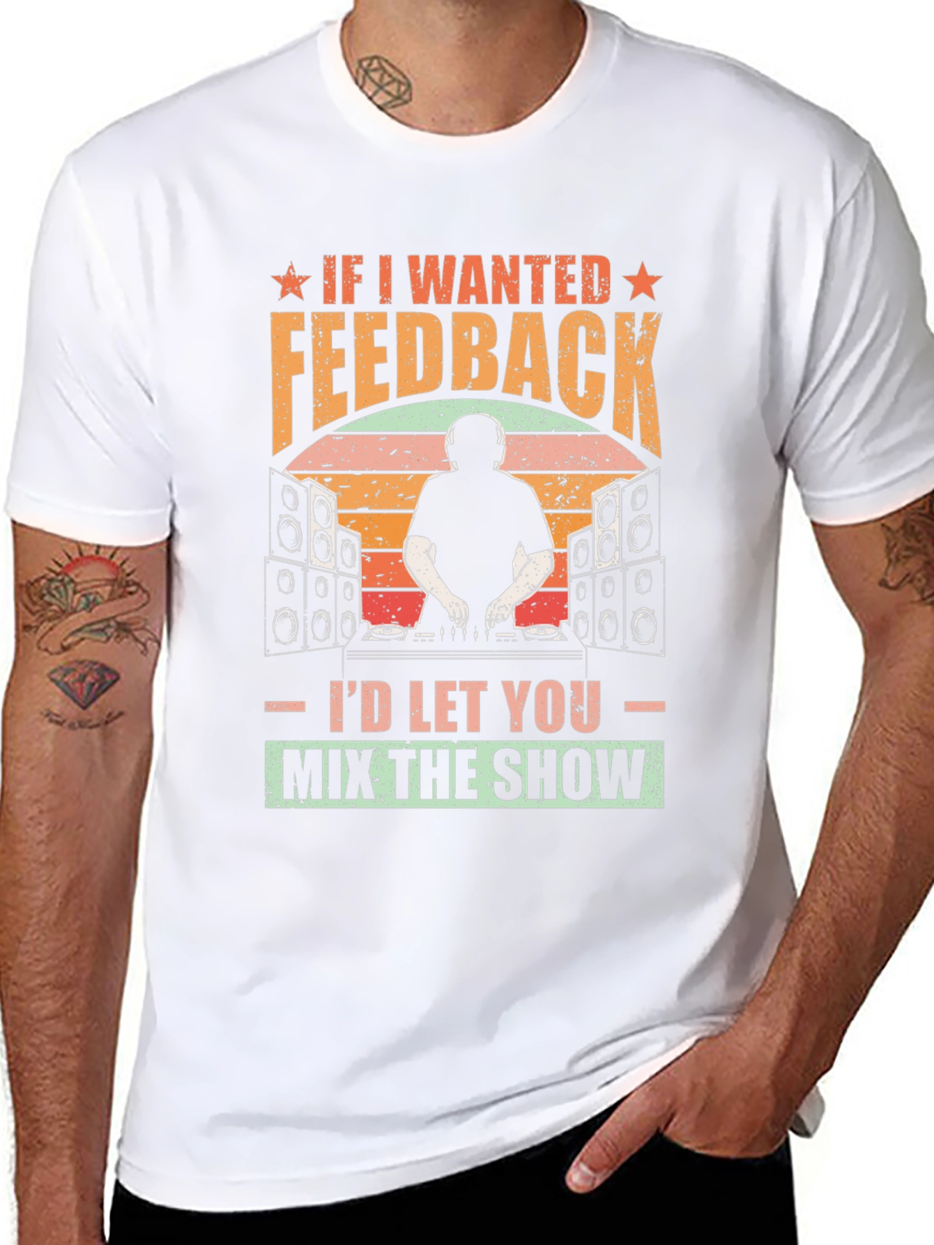 DJ Feedback Graphic T-Shirt - Music Lover Tee