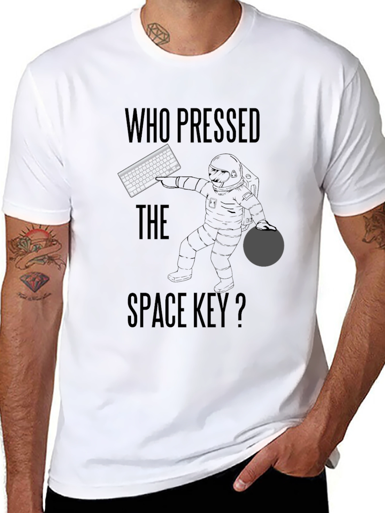 Who Pressed the Space Key? T-Shirt