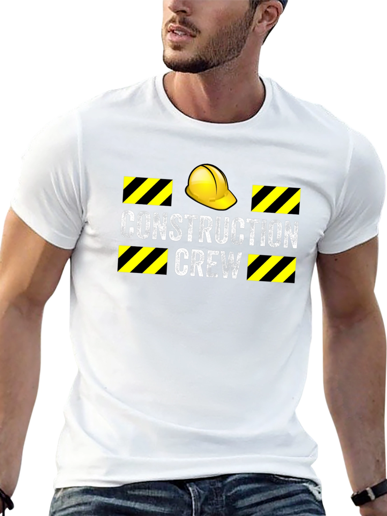 Construction Crew T-Shirt - Hard Hat Graphic Tee