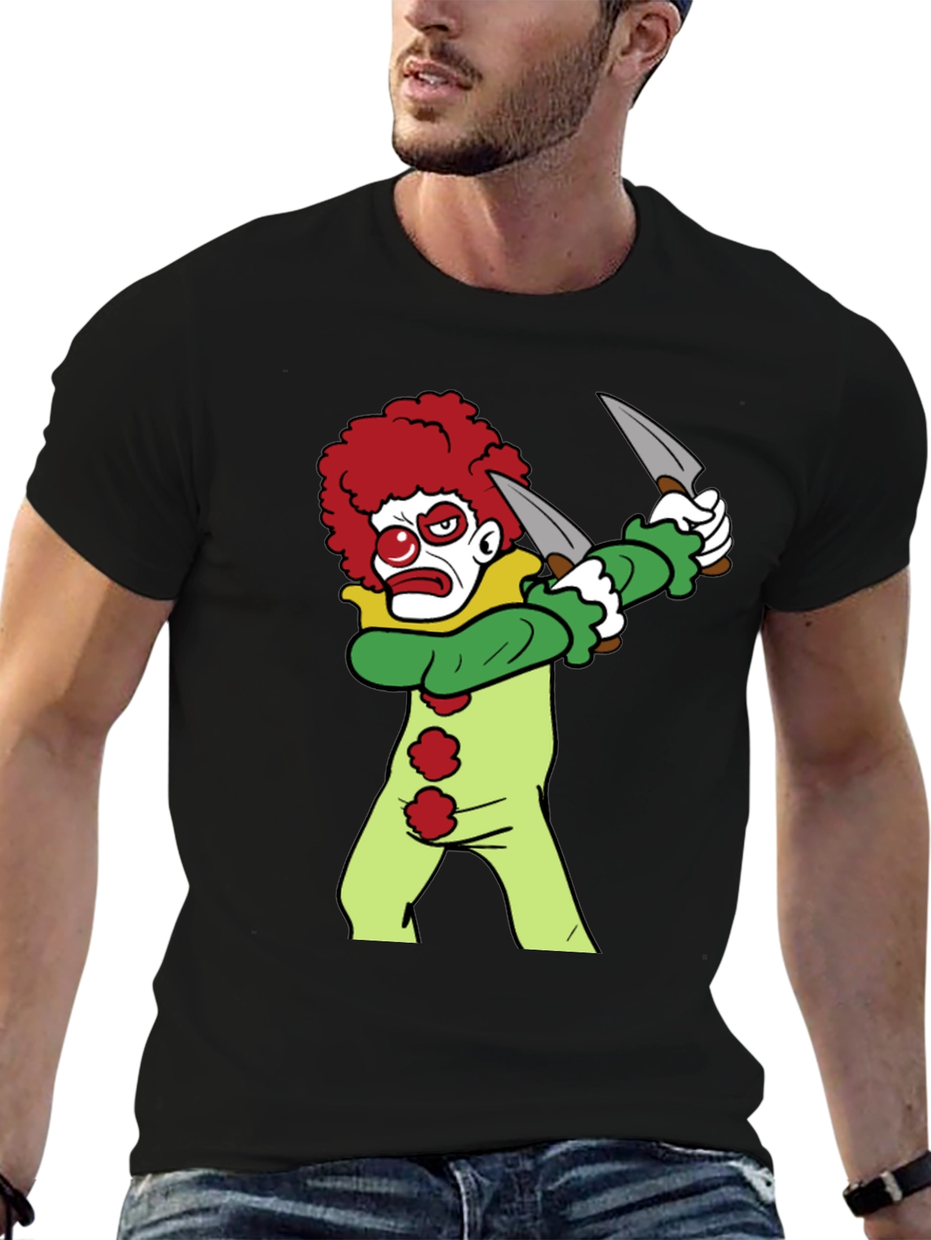 Clown with Knives Graphic Tee