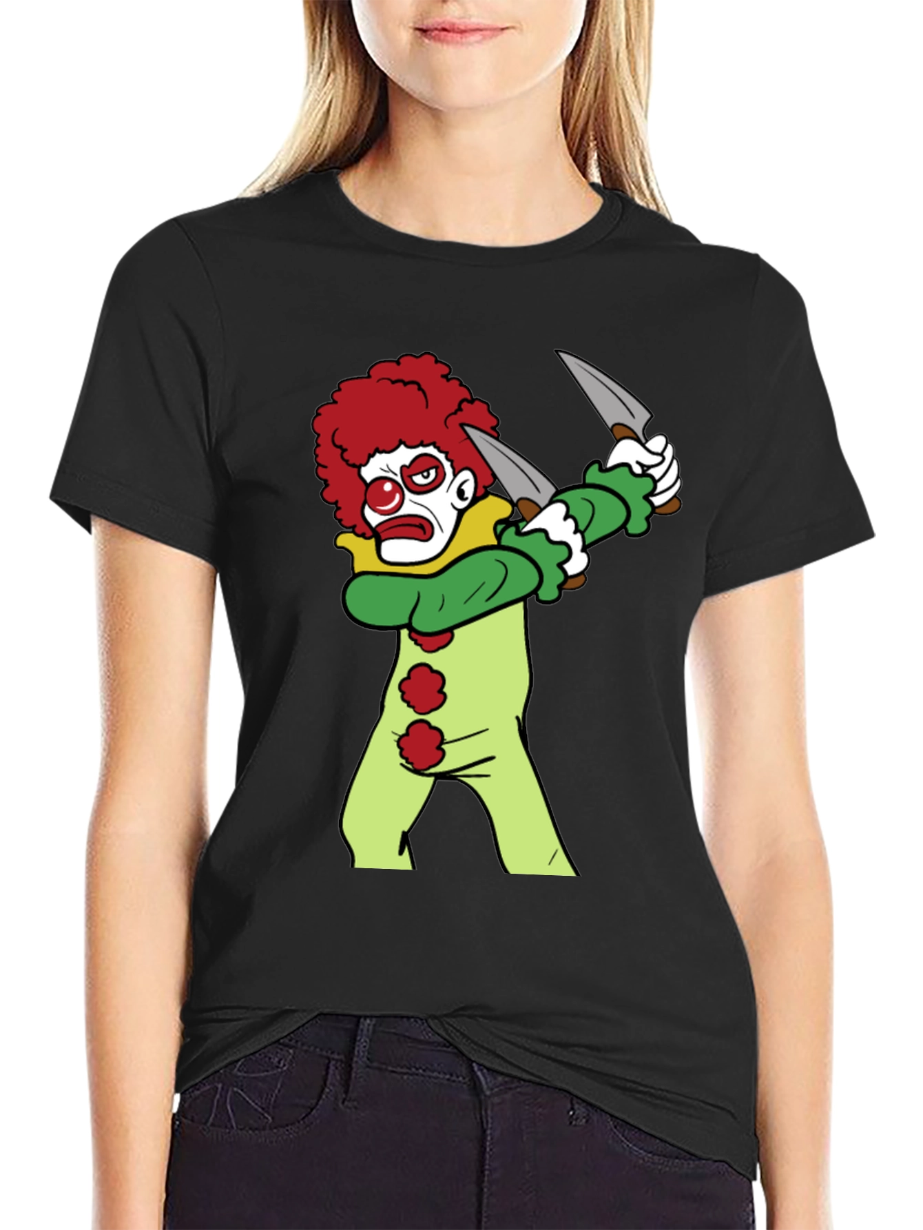 Clown with Knives Graphic Tee