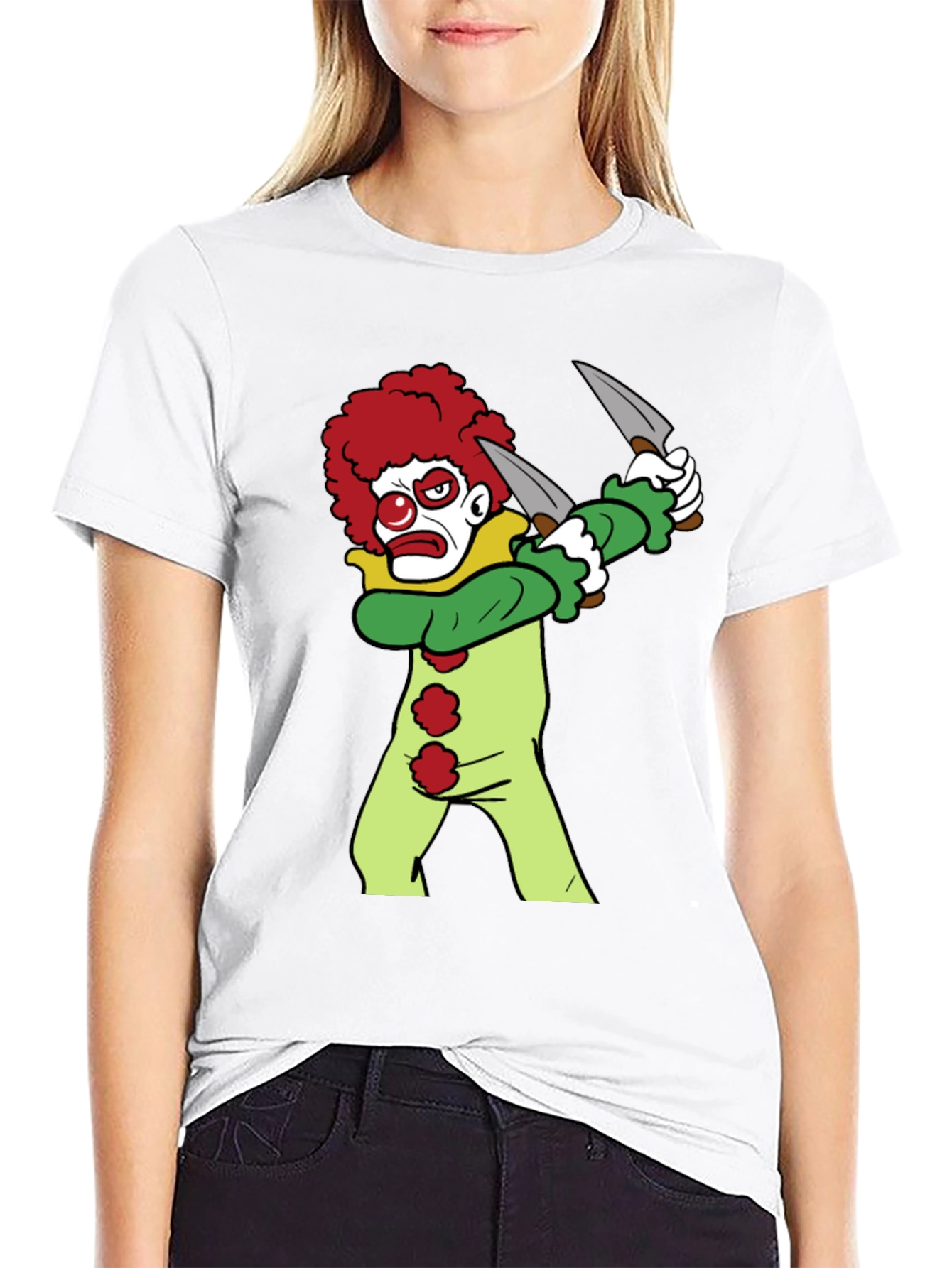 Clown with Knives Graphic Tee