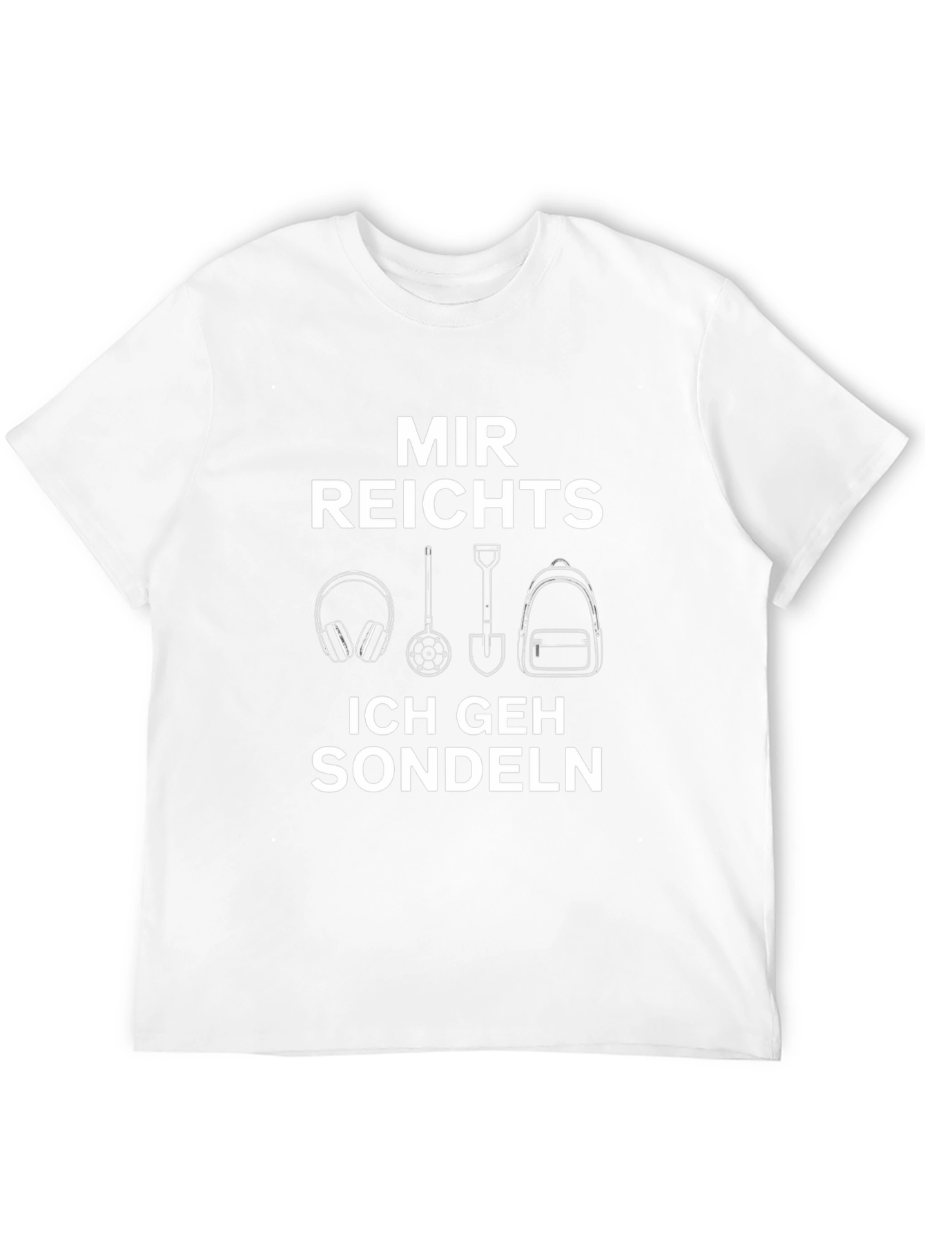Mir Reichts Ich Geh Sondeln Black Graphic Tee