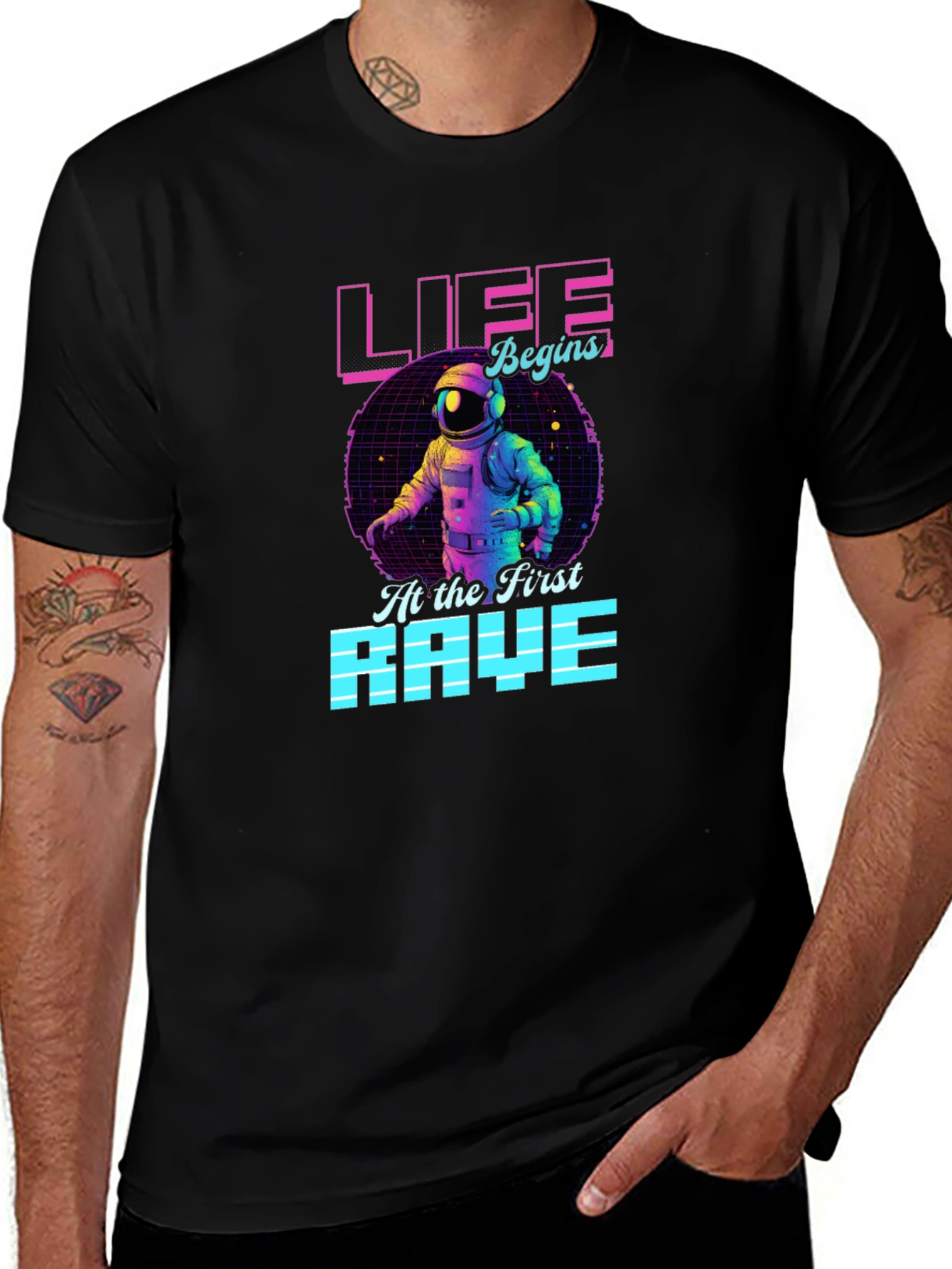 Life Begins At The First Rave T-Shirt