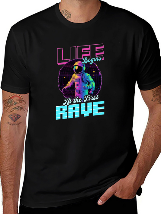 Life Begins At The First Rave T-Shirt