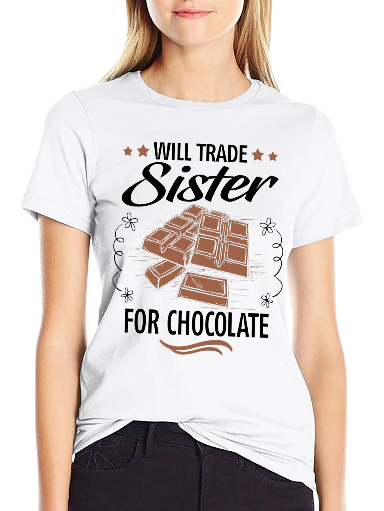Will Trade Sister for Chocolate Graphic T-Shirt