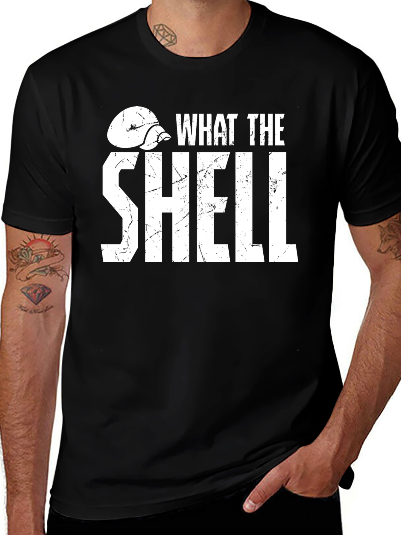 What the Shell Graphic T-Shirt - Funny Novelty Tee