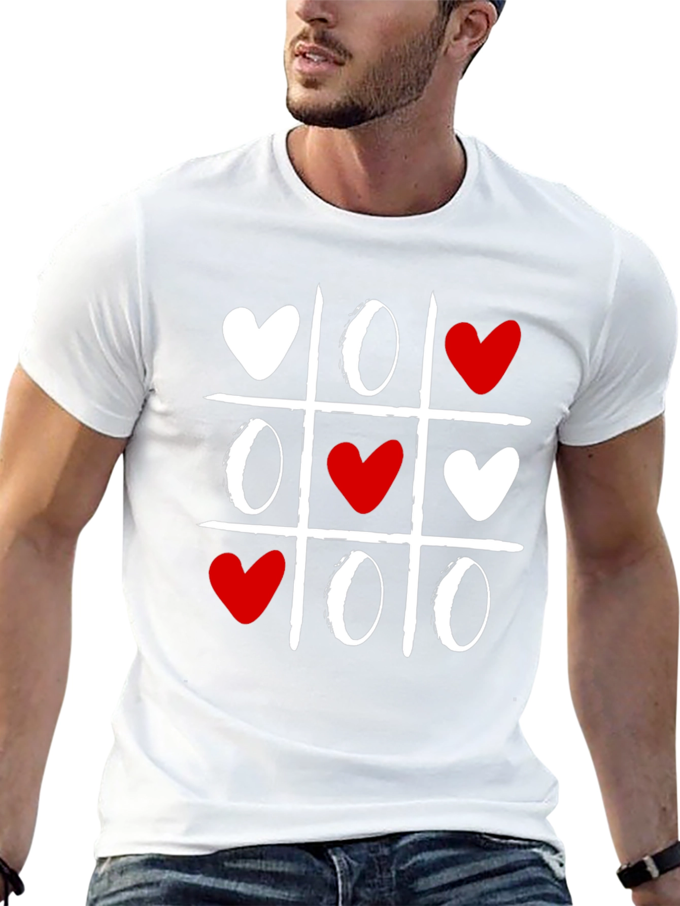 Tic-Tac-Toe Love Valentines Day T-Shirt