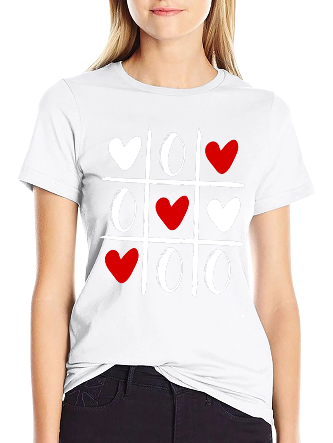 Tic-Tac-Toe Love Valentines Day T-Shirt