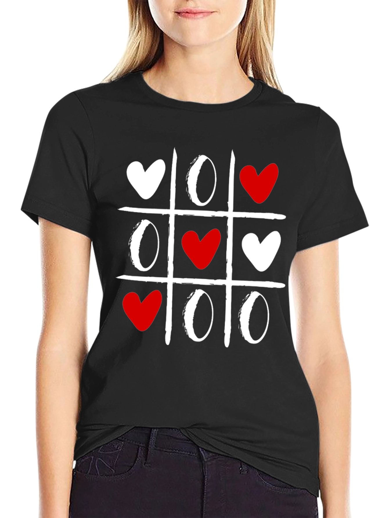 Tic-Tac-Toe Love Valentines Day T-Shirt