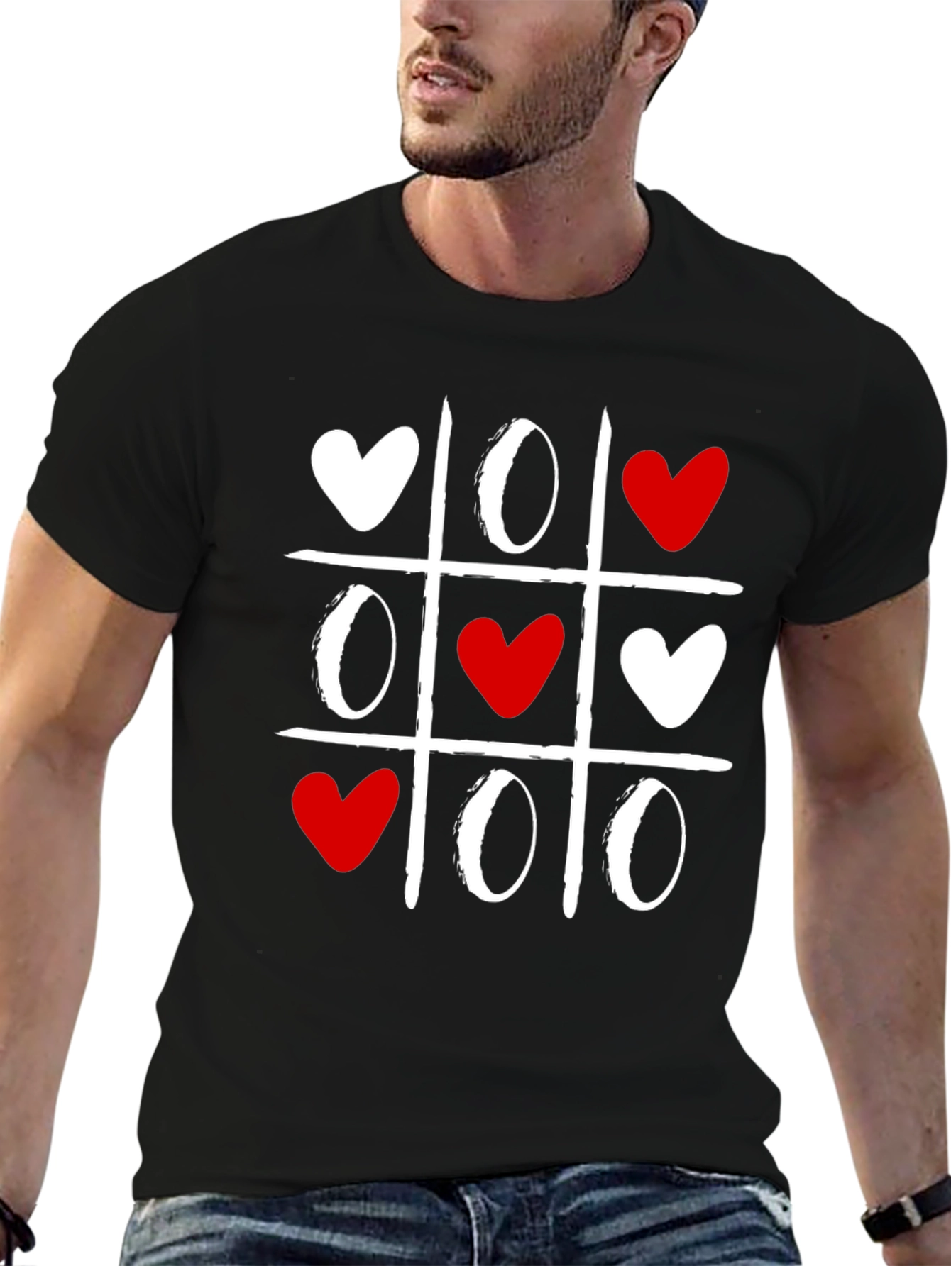 Tic-Tac-Toe Love Valentines Day T-Shirt
