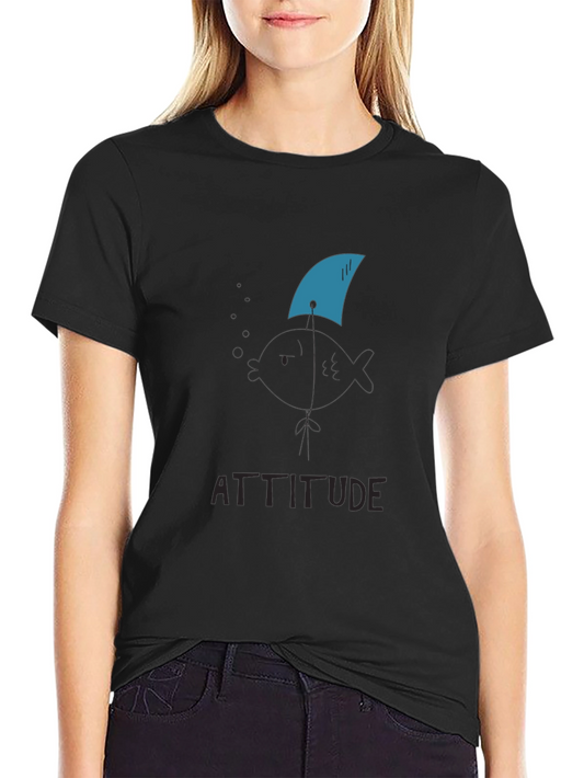 Shark Attitude T-Shirt - Black